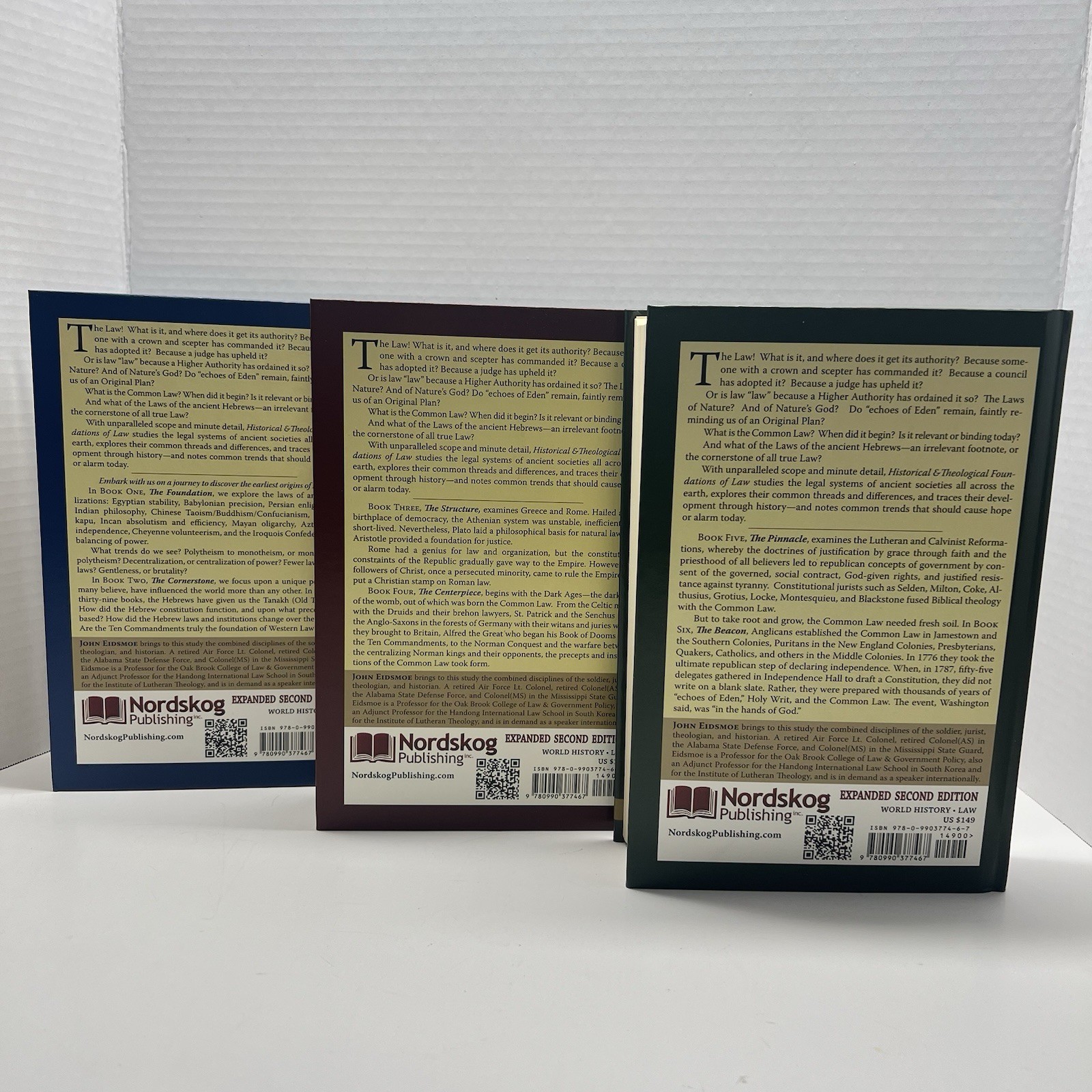Historical and Theological Foundations of Law (3 Volume Set) John Eidsmoe