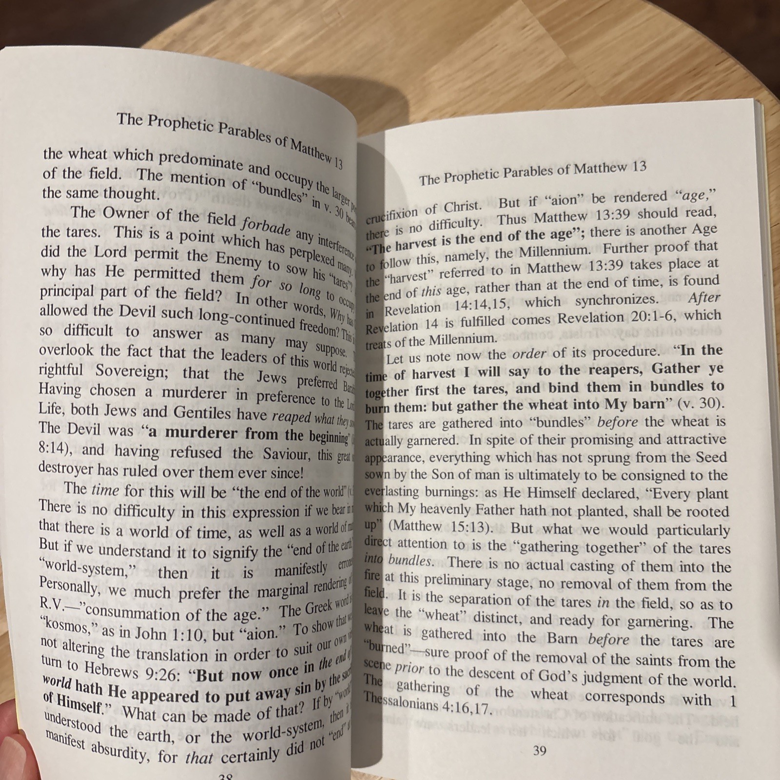 The Prophetic Parables Of Matthew 13 By Arthur W. Pink PB