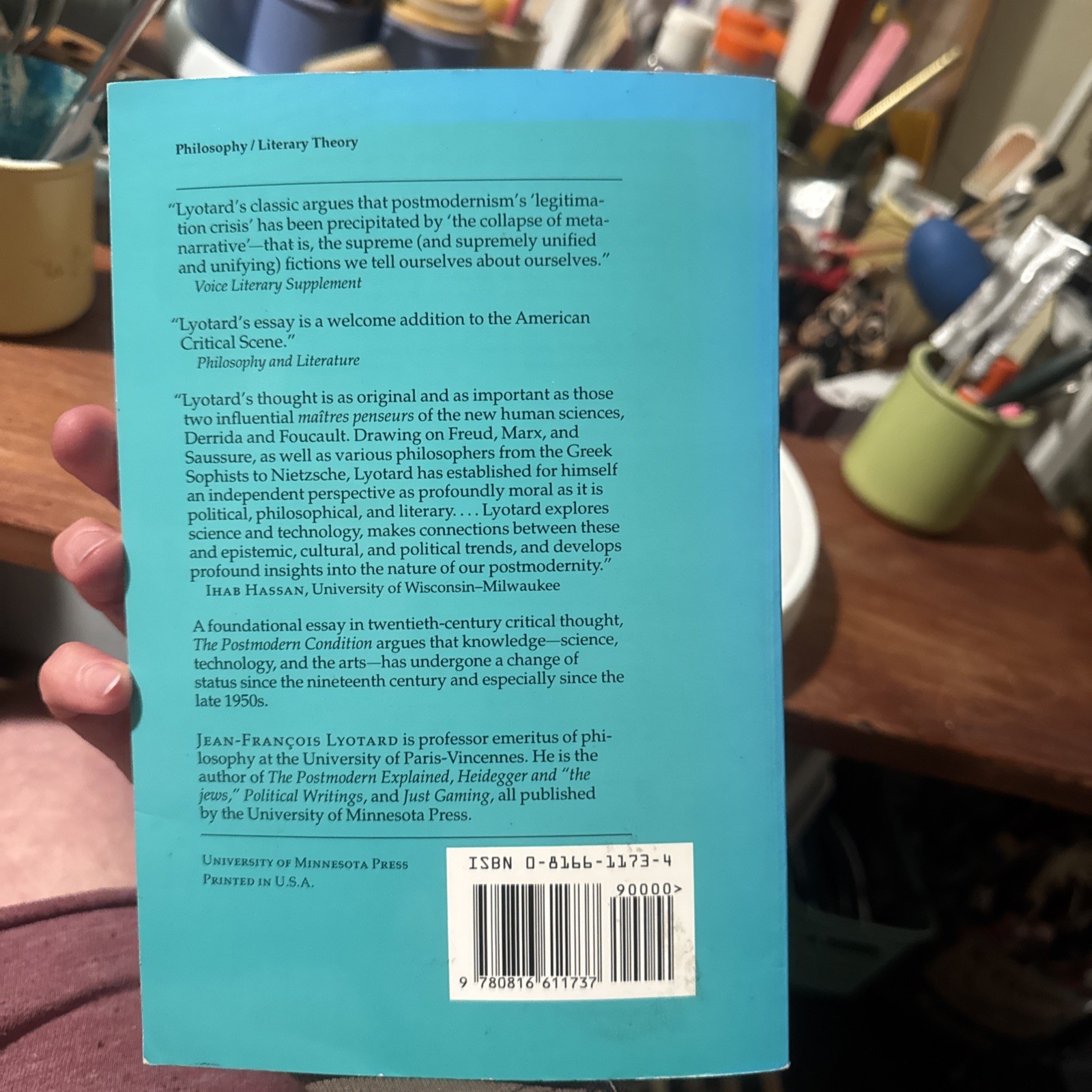 The Postmodern Condition: A Report on Knowledge by Jean-Francois Lyotard Paperba