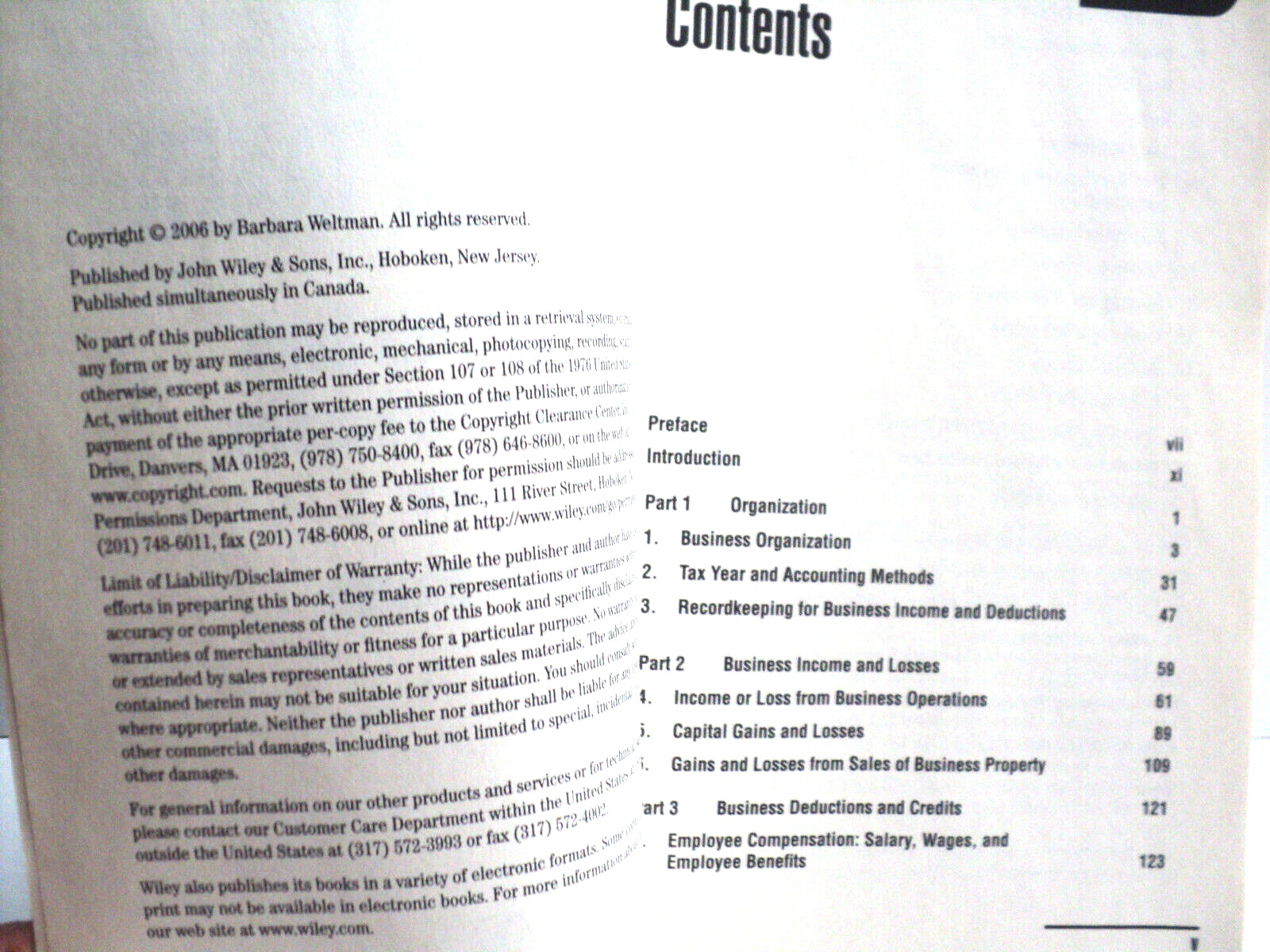 Small Business Taxes 2006 J.K. Lasser by Barbara Weltman Paperback 560 Pages