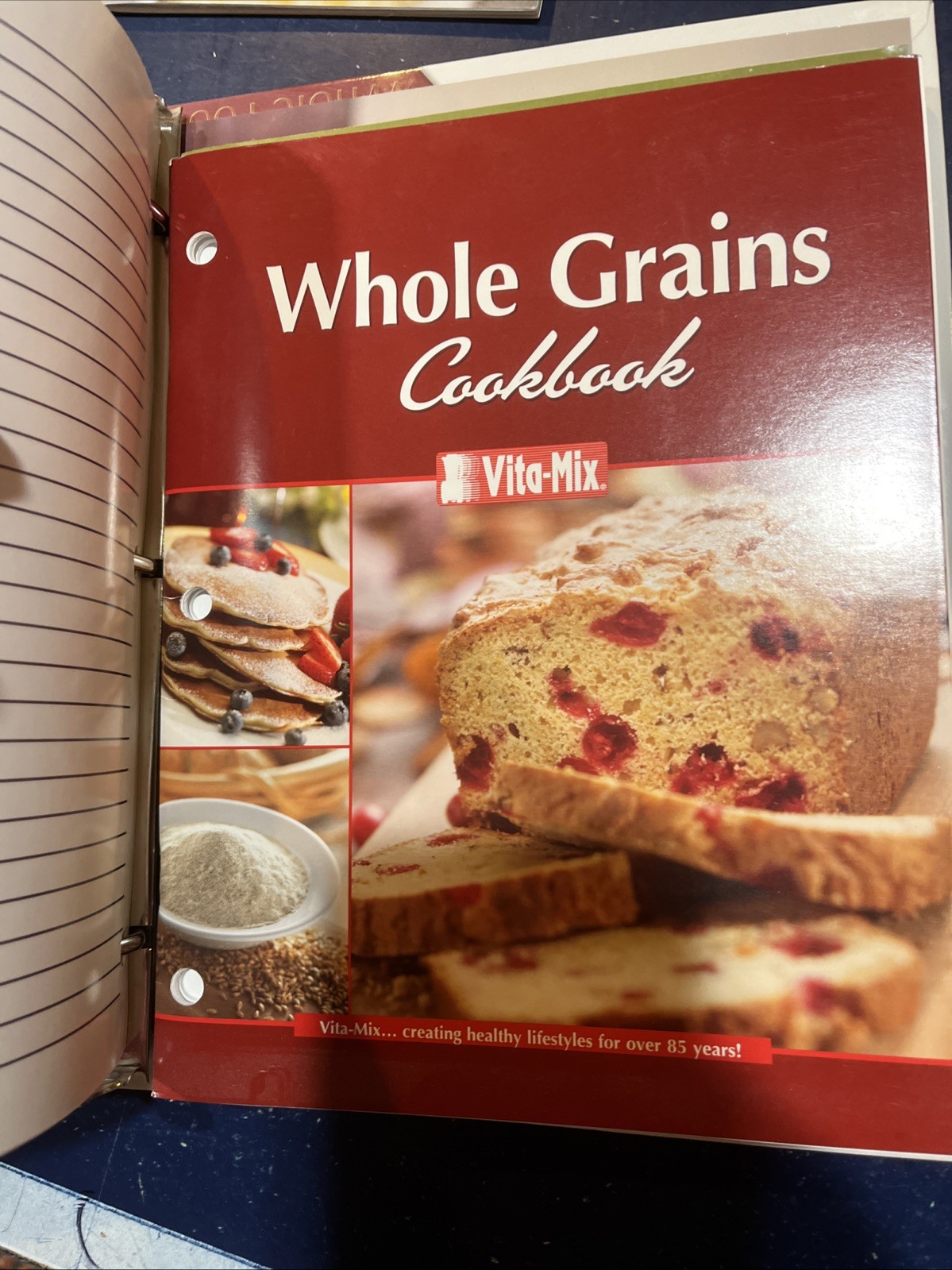 Vita-Mix Whole Food Recipes 3-Ring Binder & Owner’s Manual, 2009 Spiral HC +