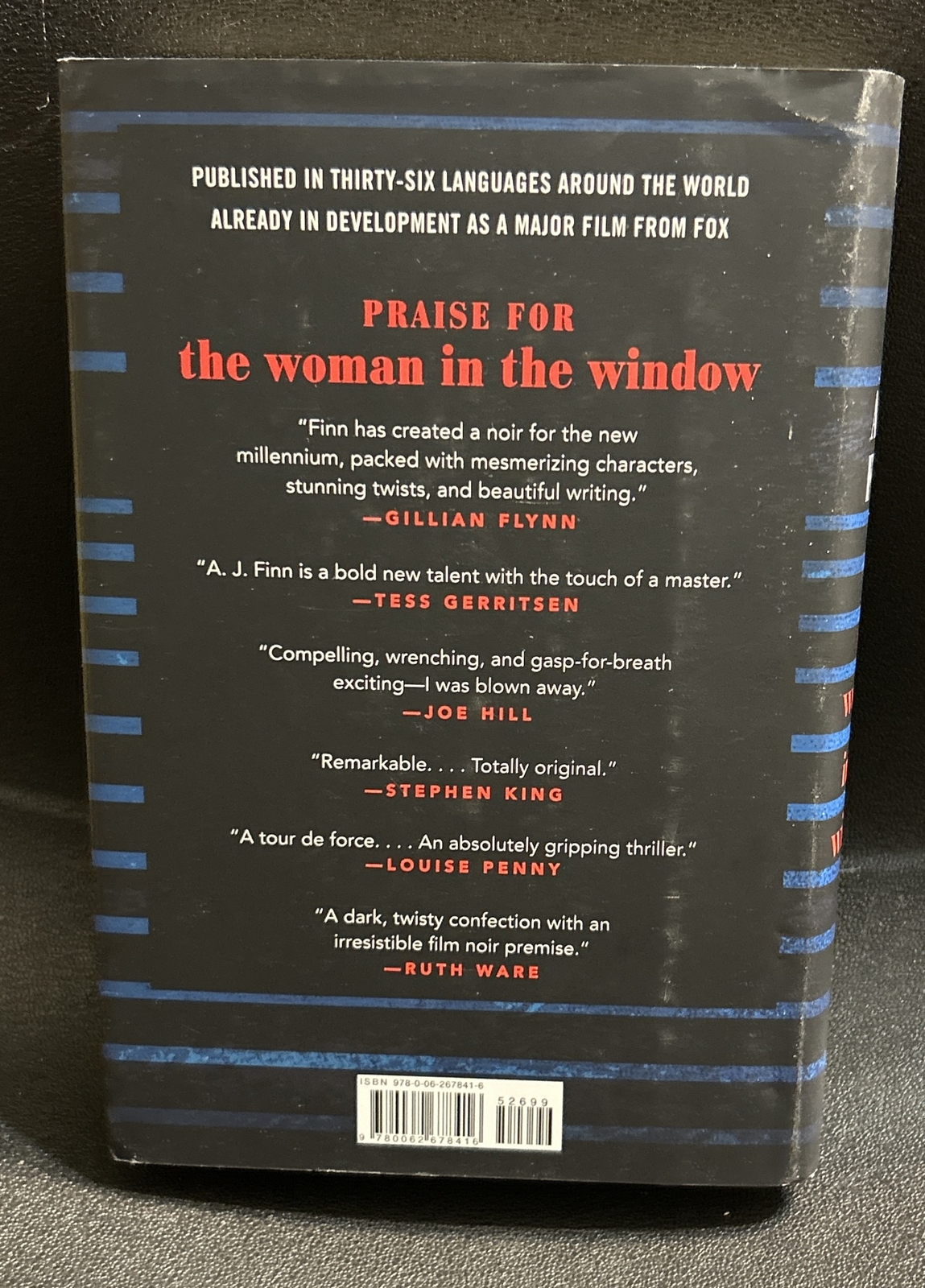 The Woman in the Window : A Novel by A. J. Finn (2018, Hardcover) Good Condition