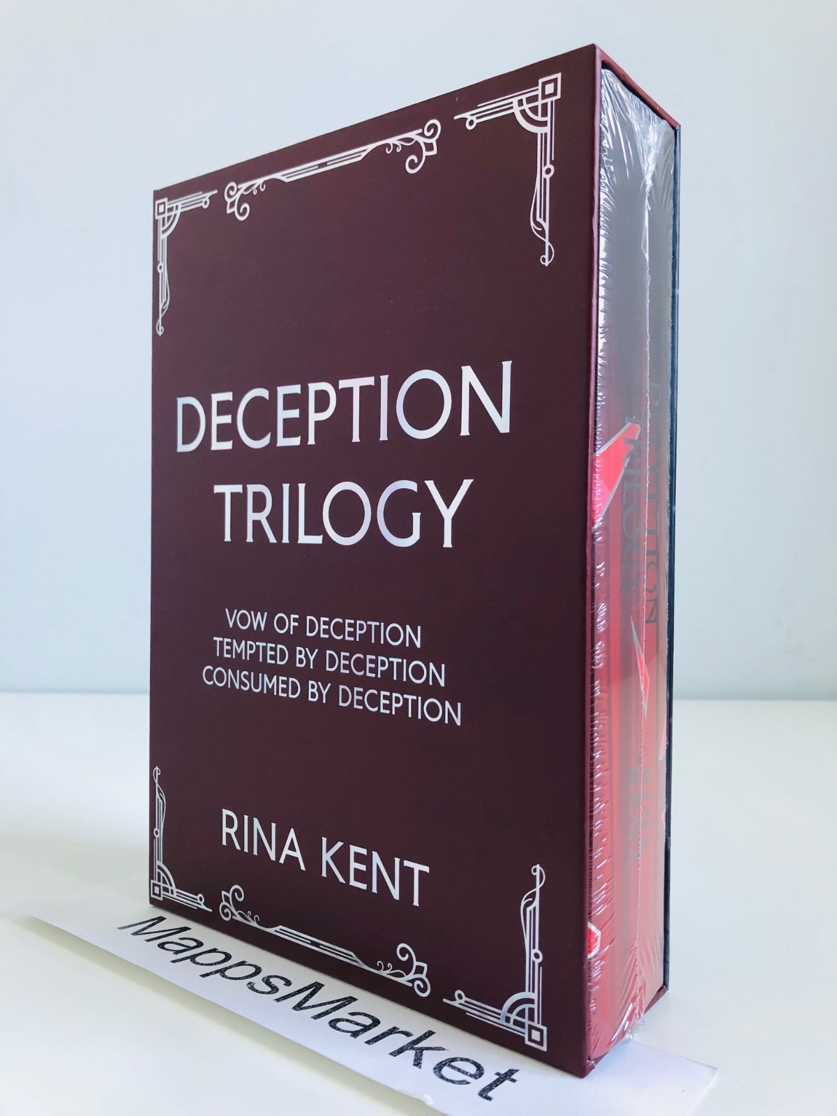 SIGNED Deception Trilogy Omnibus Rina Kent BOOKS FOR DAYS Couples Edge OVERLAYS