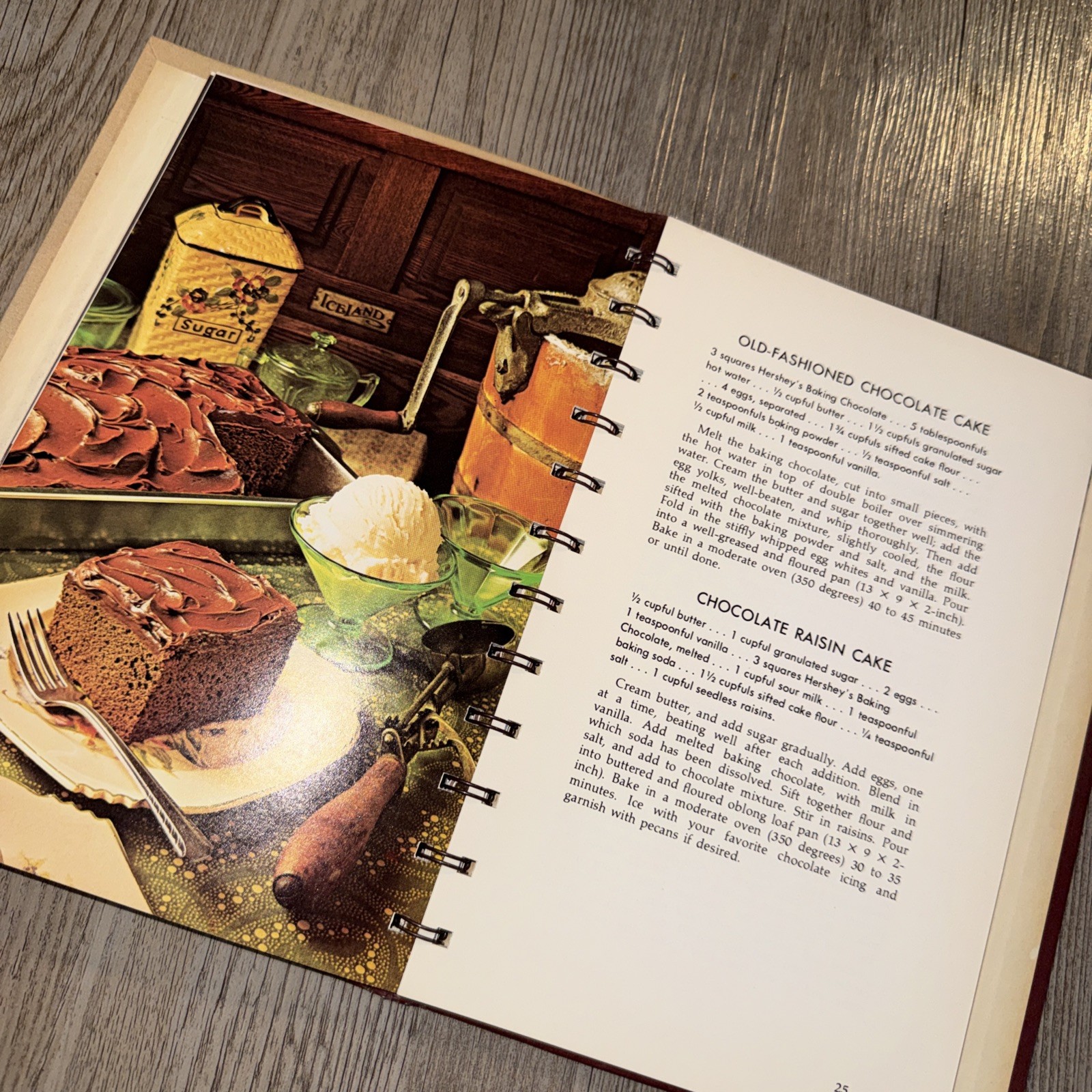 Hershey’s 1934 Cookbook 1971 Reprint Hardcover HC with Spiral Illustrated VG+
