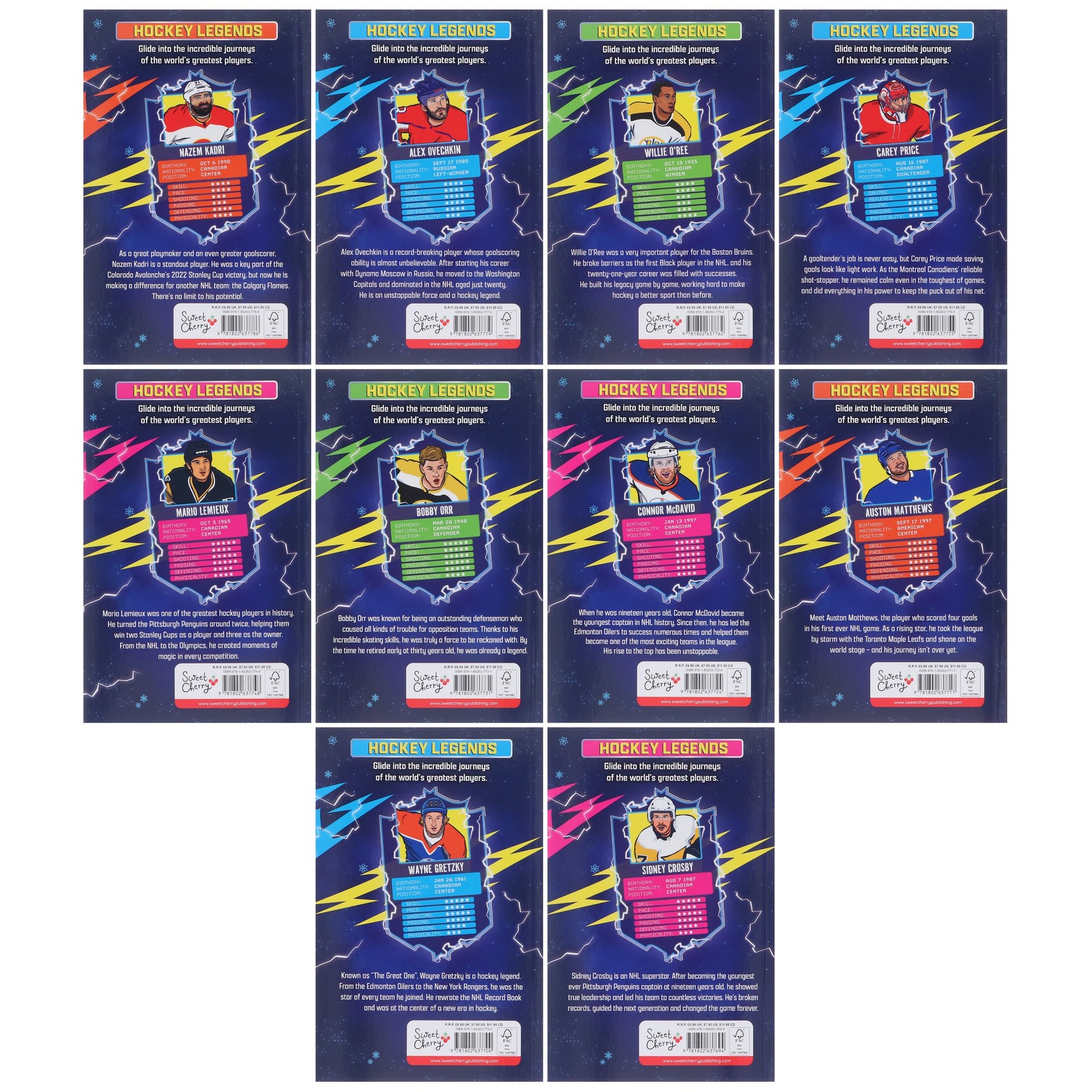 The Hockey Legends by Millie Godwin 10 Books Collection Box Set – Ages 7-9 – PB