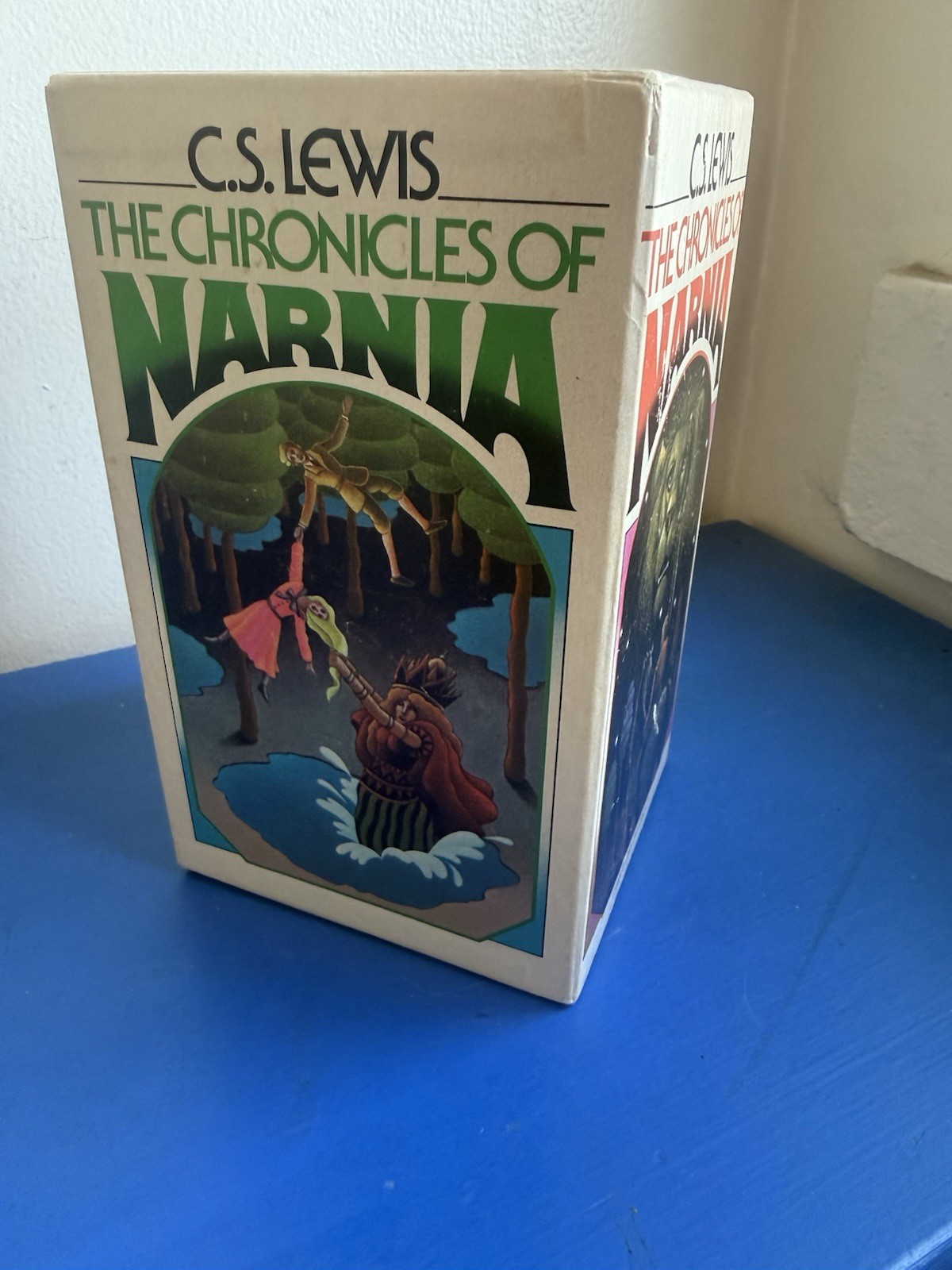 Vintage C. S. Lewis The Chronicles of Narnia Box Set Collier