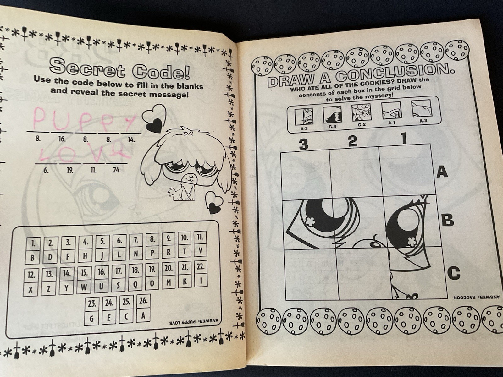 Littlest Pet Shop Coloring & Activity Book 228 Pages 2009 Hasbro Games Mazes