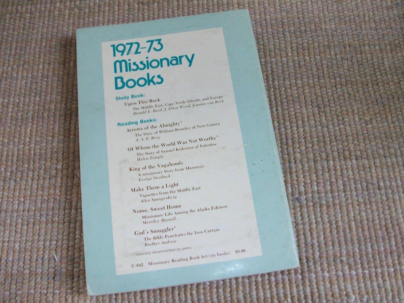Upon This Rock: Nazarene Missions 1972-73 in Mideast, Cape Verde,Europe (Pb)