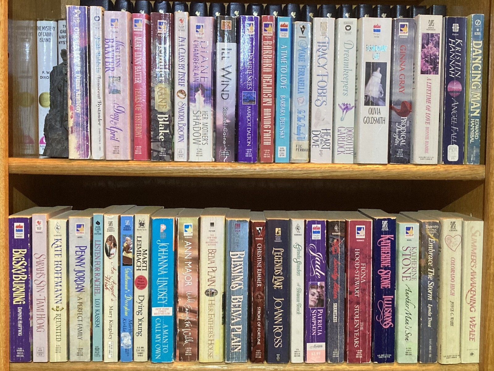 Romance Paperback books