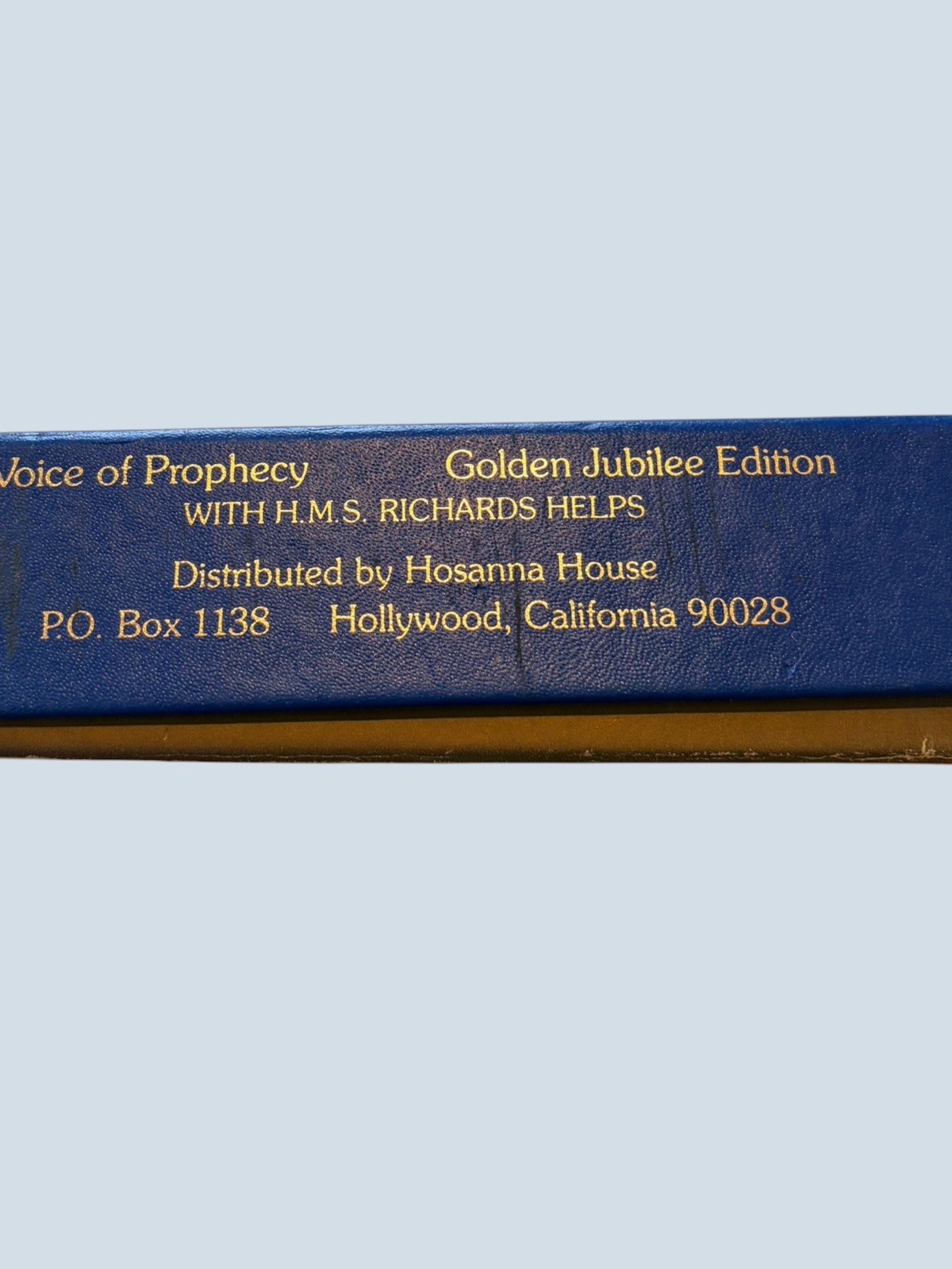 KJV Voice Of Prophecy Bible Brown Cowhide Leather HMS Richard Helps NEW IN BOX