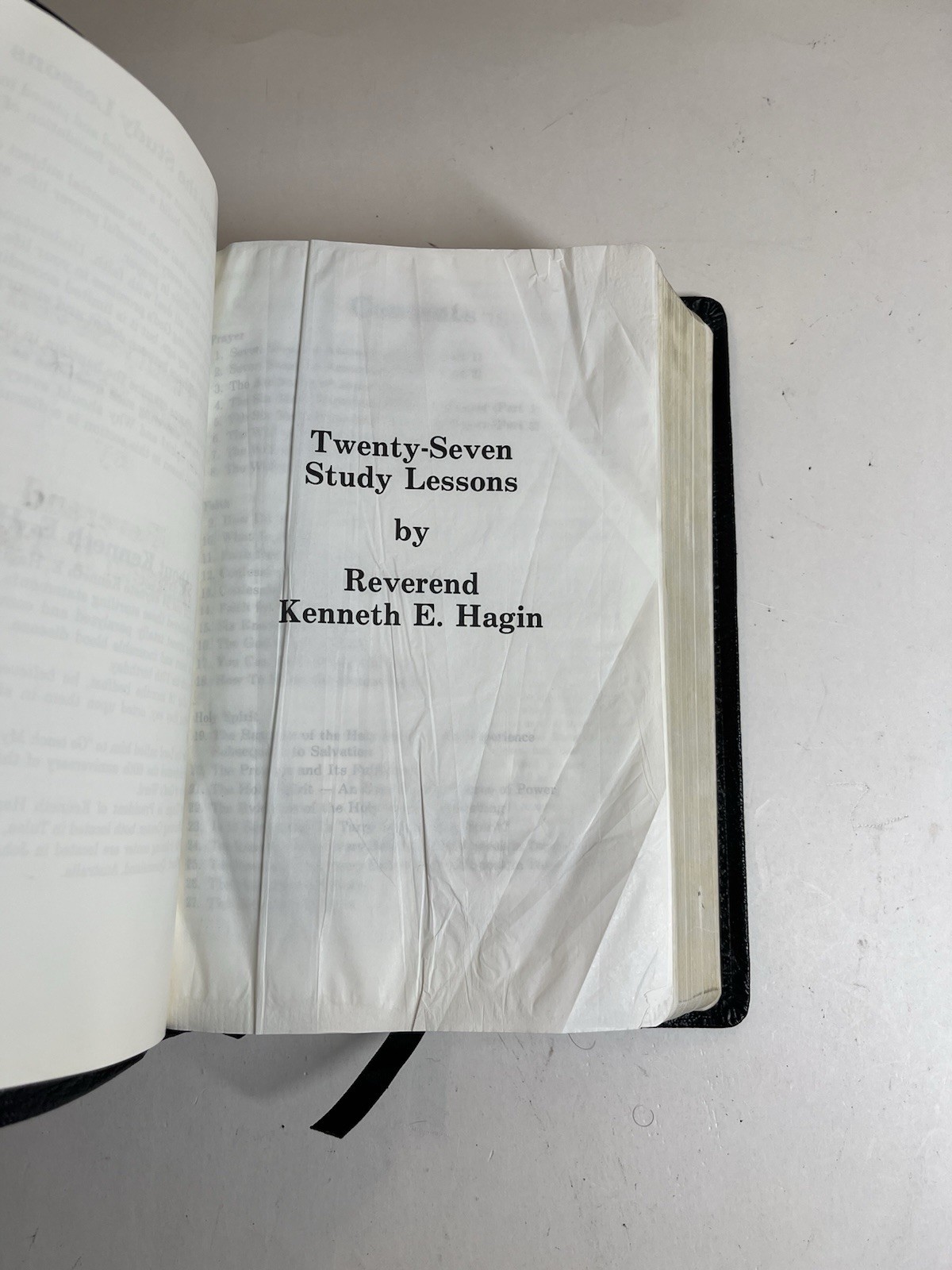KJV Rhema Study Bible Kenneth Hagin Calfskin Leather King James Red Letter 1985
