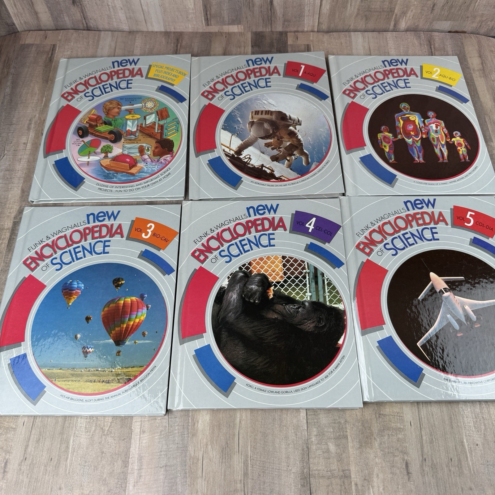 1986 Funk And Wagnalls New Encyclopedia Of Science Volumes 1-5 Projects index