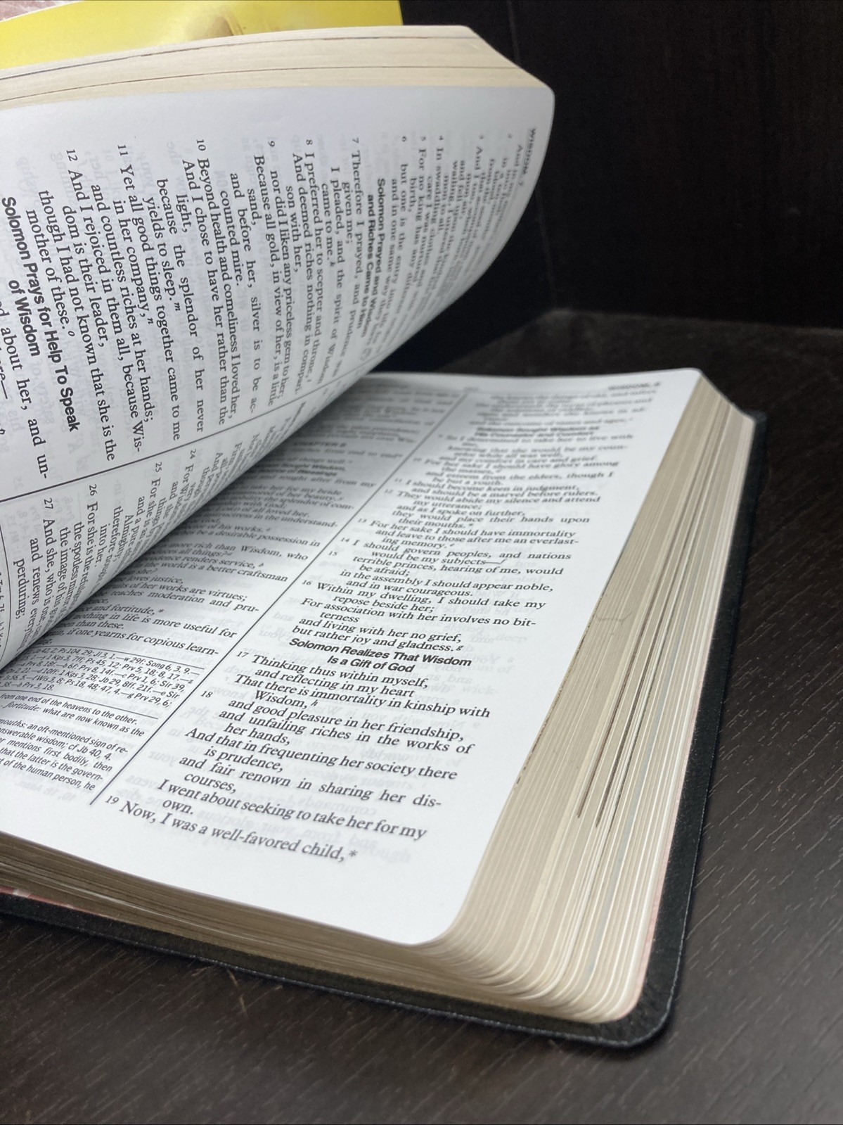 🙏 NEW AMERICAN BIBLE Saint Joseph Edition Large Type 611 / 13B Black Leather