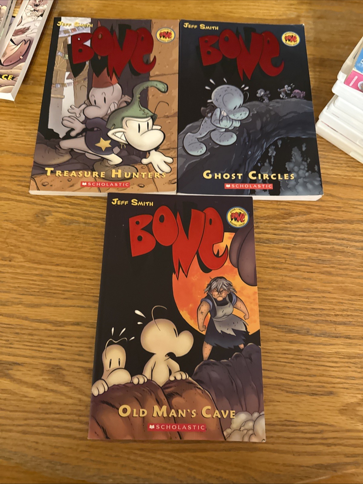 Lot 8 Jeff Smith Volumes 2-8 Bone Comic Series Graphix Scholastic Books Graphic+