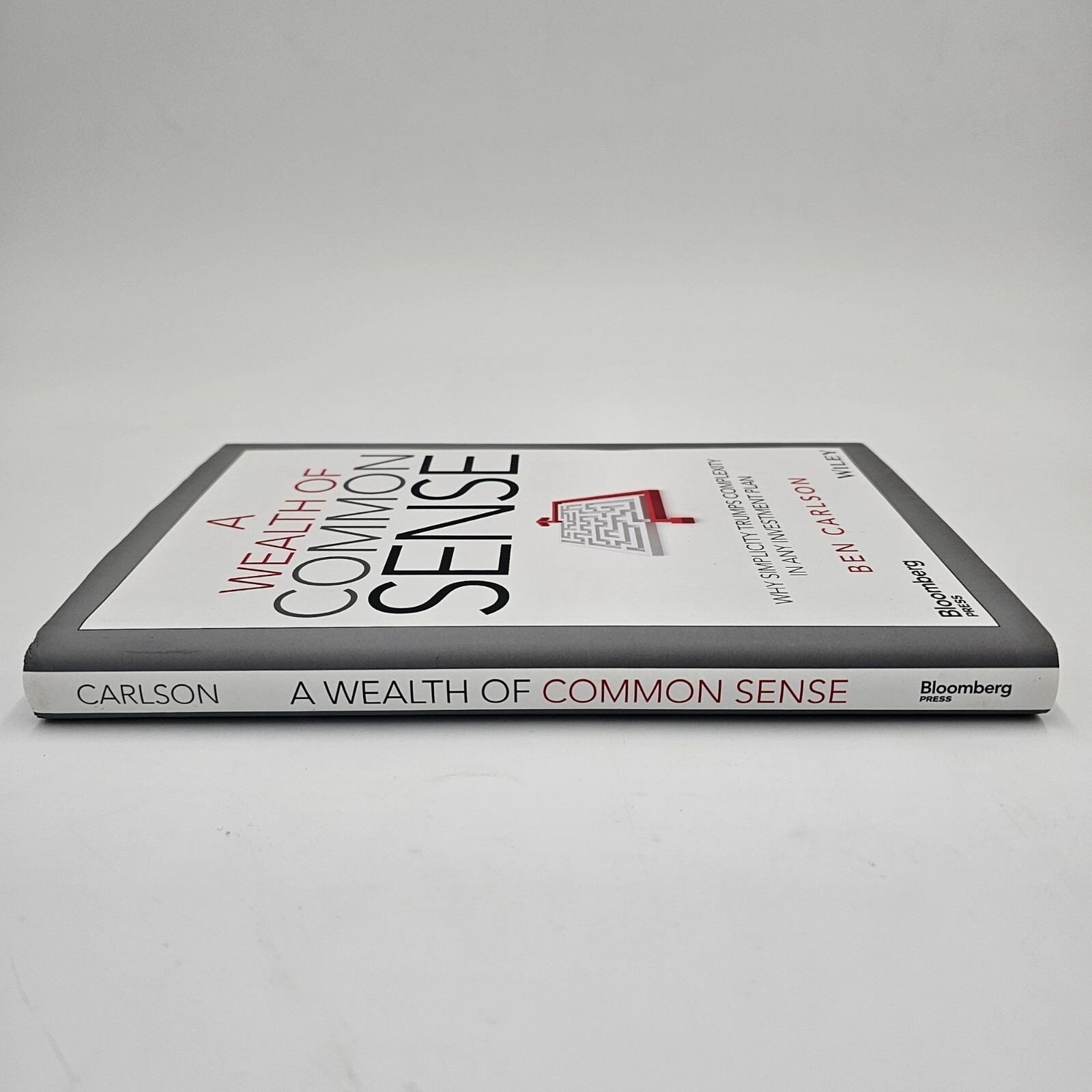 A Wealth Of Common Sense By Ben Carlson Hardcover Wiley Bloomberg Press – VG