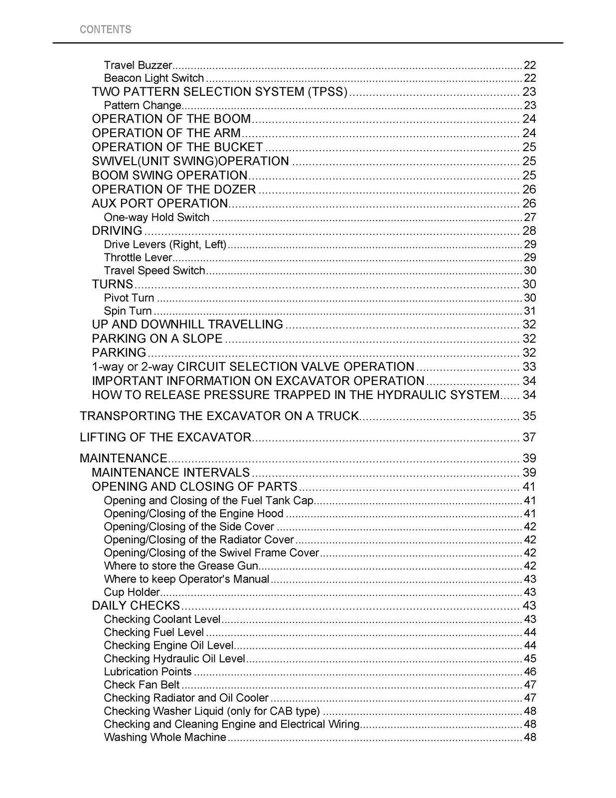 KUBOTA U27-4 EXCAVATOR OPERATORS MANUAL – STEEL SPIRAL BOUND – RUGGED COVERS