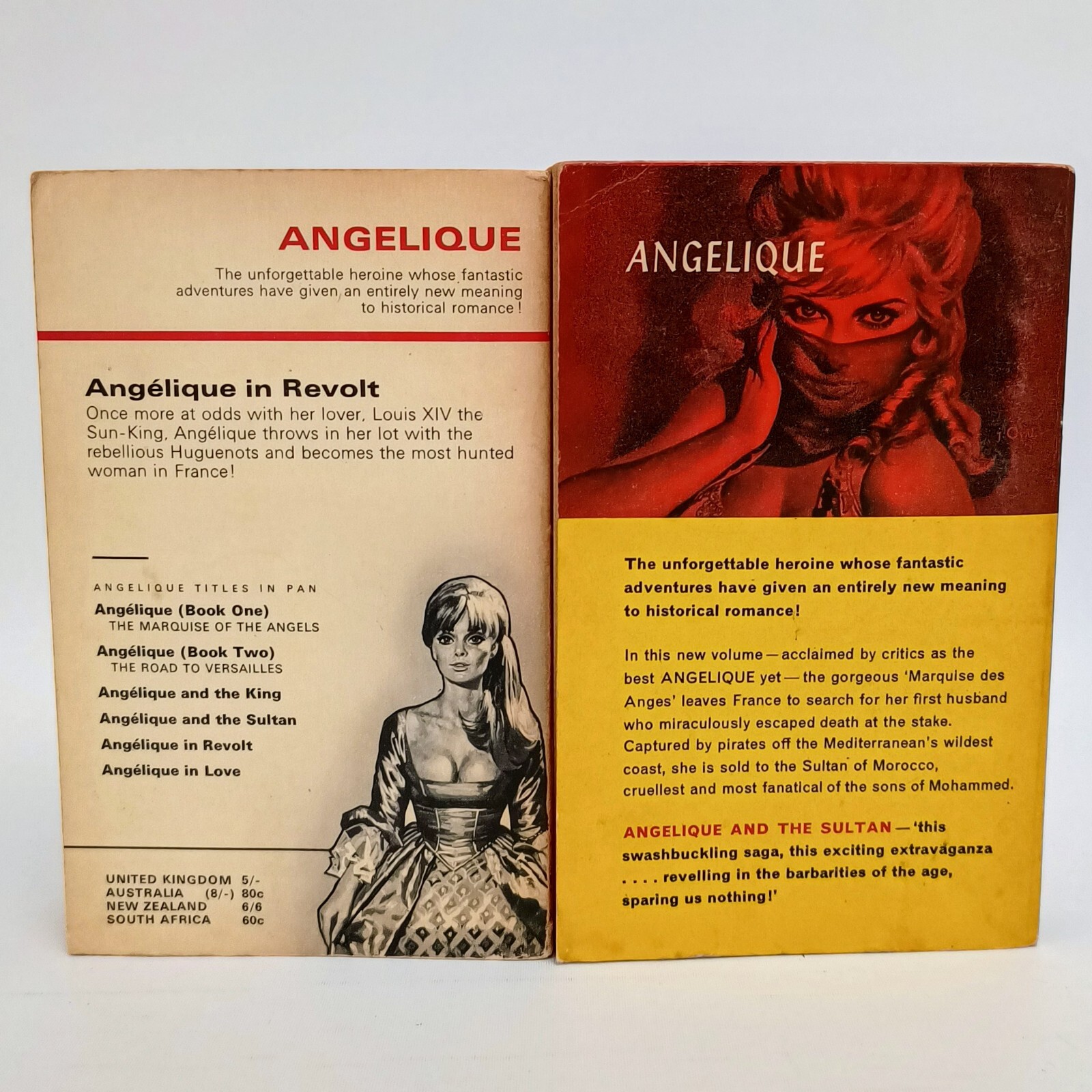 Sergeanne Golon Angelique In Revolt Angelique And The Sultan 2 Pan Paperbacks