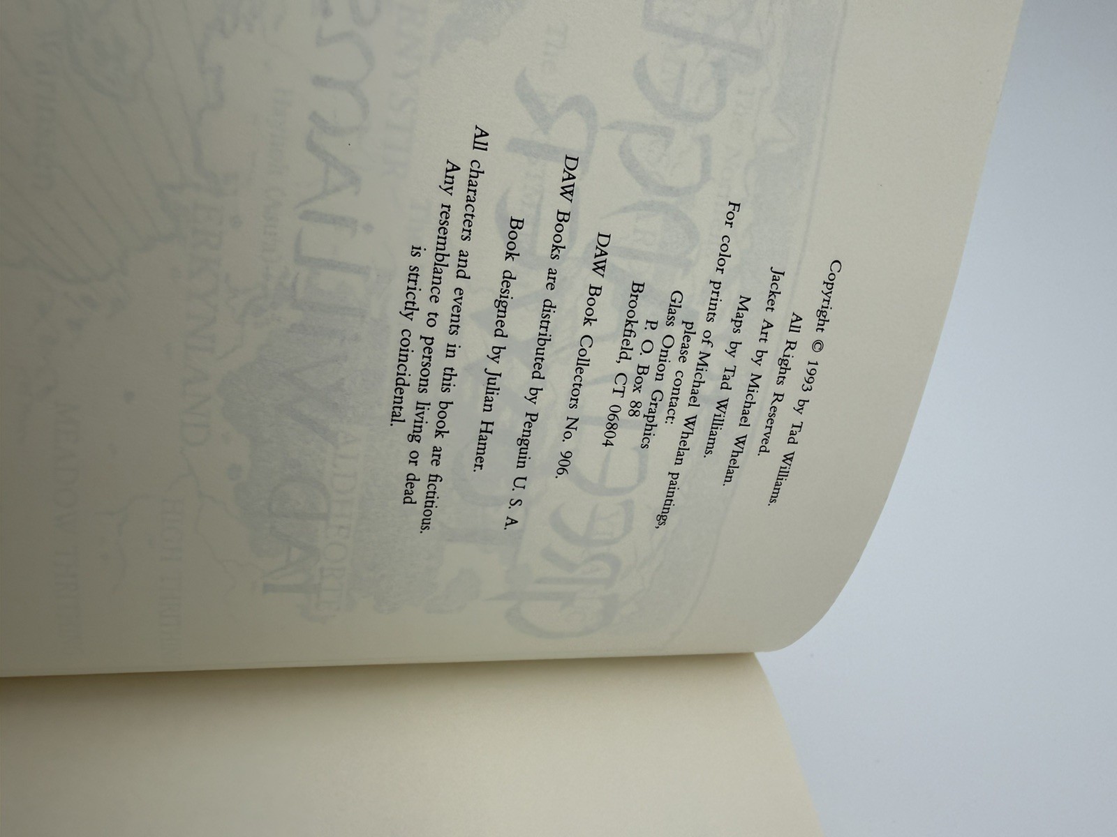 To Green Angel Tower by Tad Williams first edition first printing