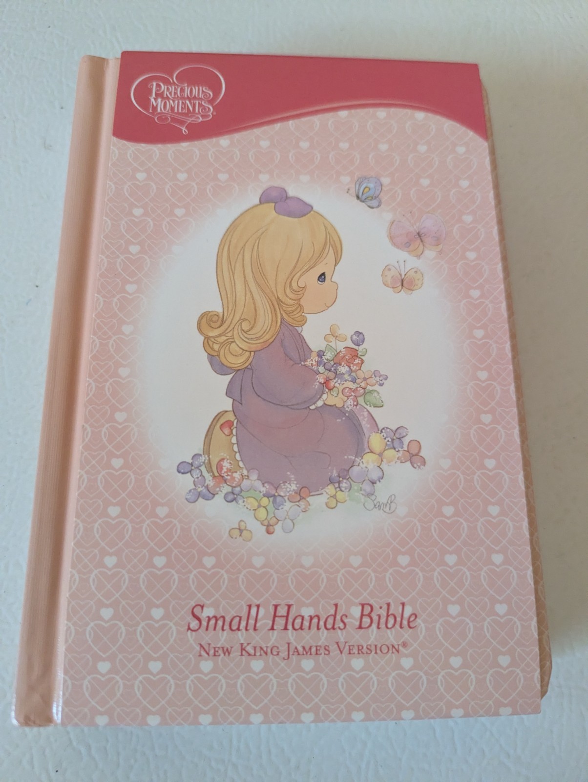 Precious Moments® Pink Small Hands Holy Bible NKJV Hardbound, Illustrated New
