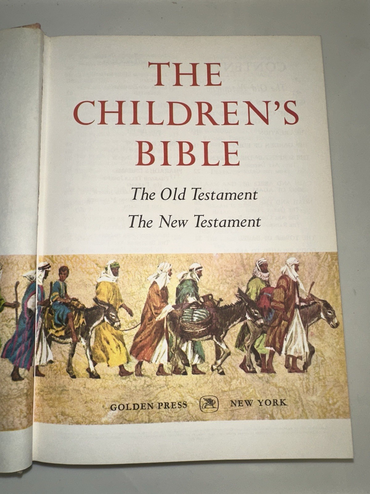 Vintage 1965 The Children’s Bible Book Hardcover God Religion 510 Pages