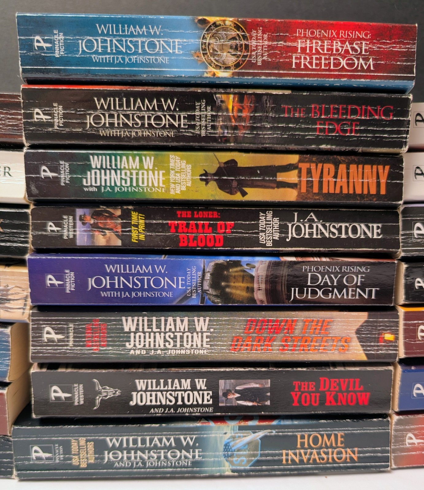 William W Johnstone Western Suspense Lot of 22 PB Books Of Eagles Phoenix Rising