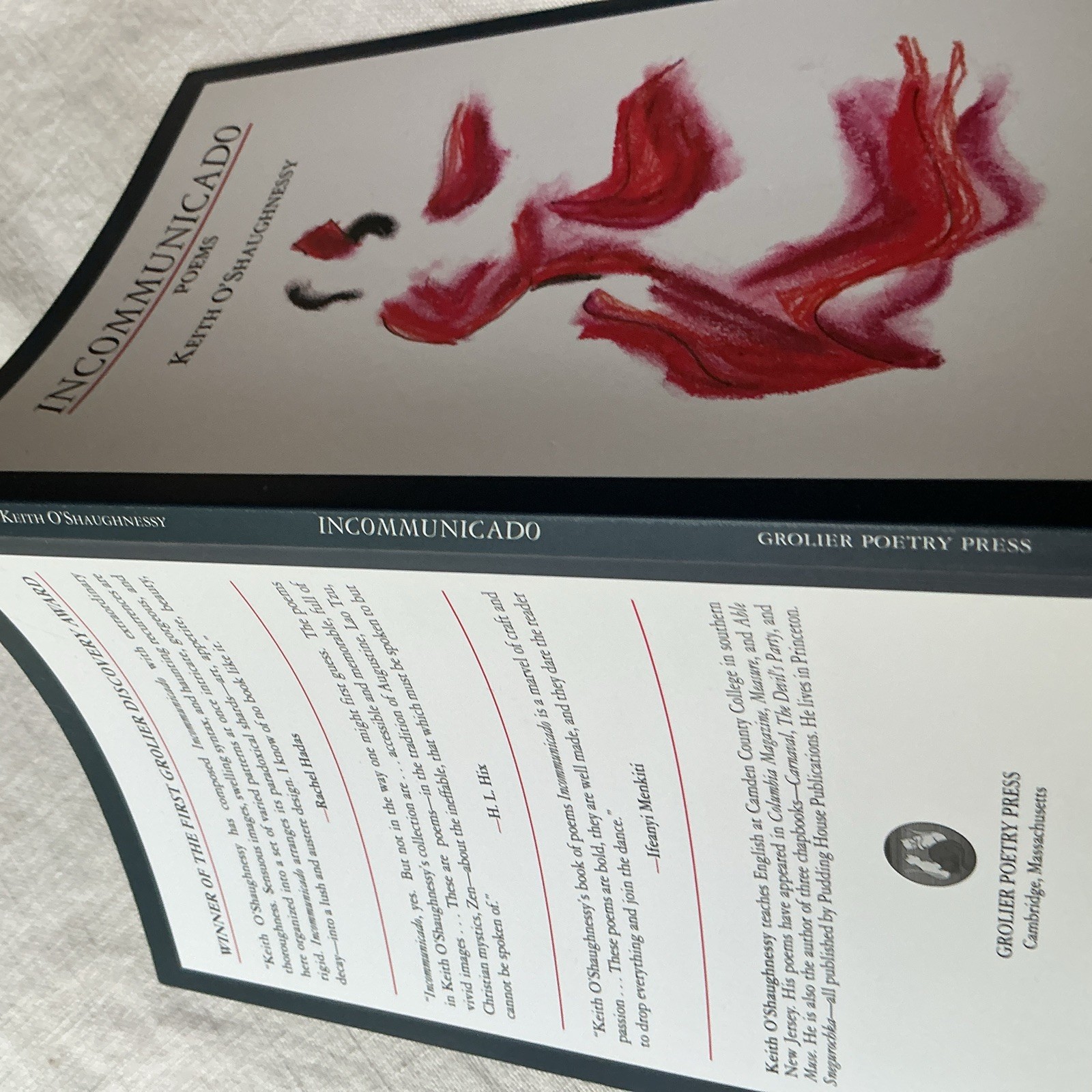Incommunicado Poems by Keith O’Shaughnessy PB Grolier Poetry Press 2nd Printing