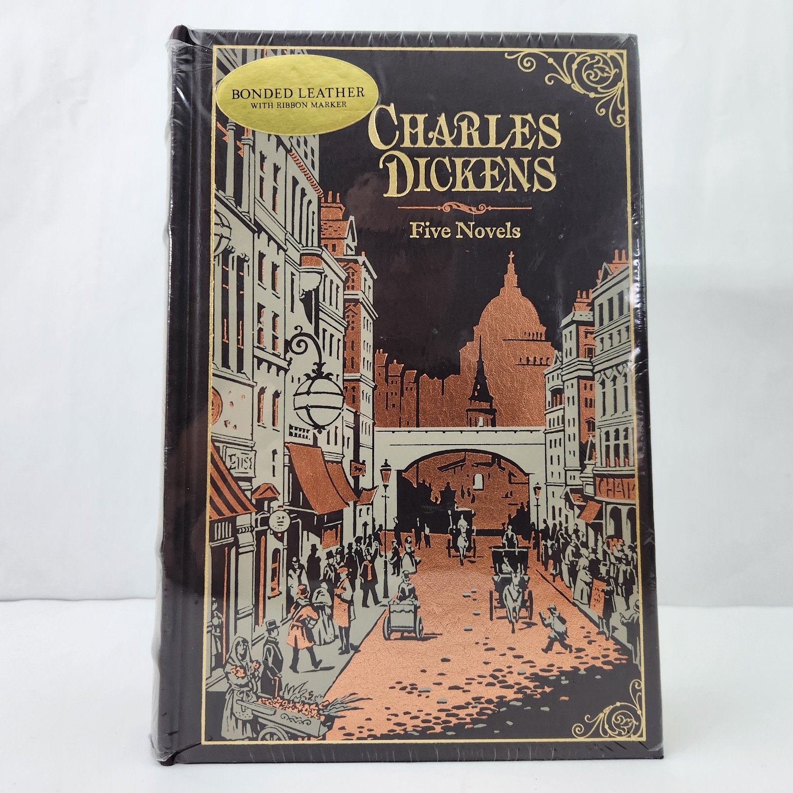 NEW: Charles Dickens Five Novels Collector Edition Bonded Leather Hardcover