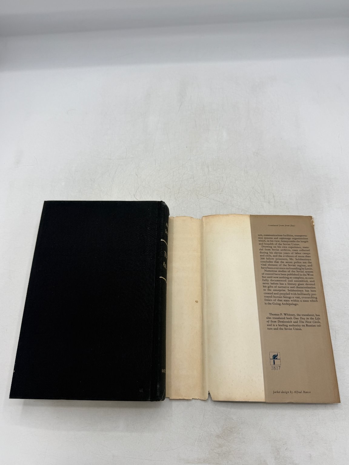 The Gulag Archipelago Solzhenitsyn 1973 First Edition History Harper & Row