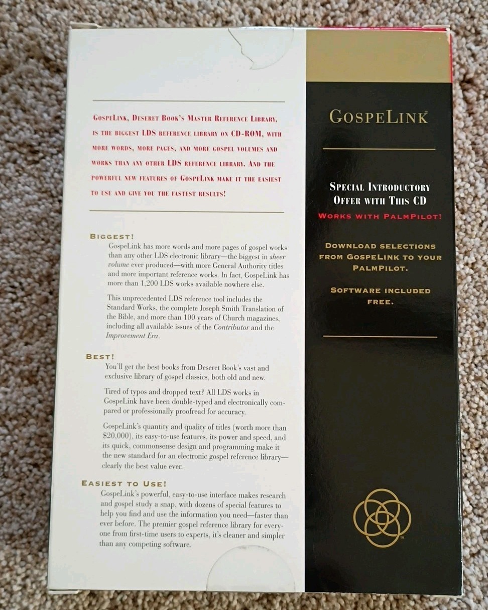 GOSPELINK Desert Book’s Master Reference Library CD-ROM LDS Mormon