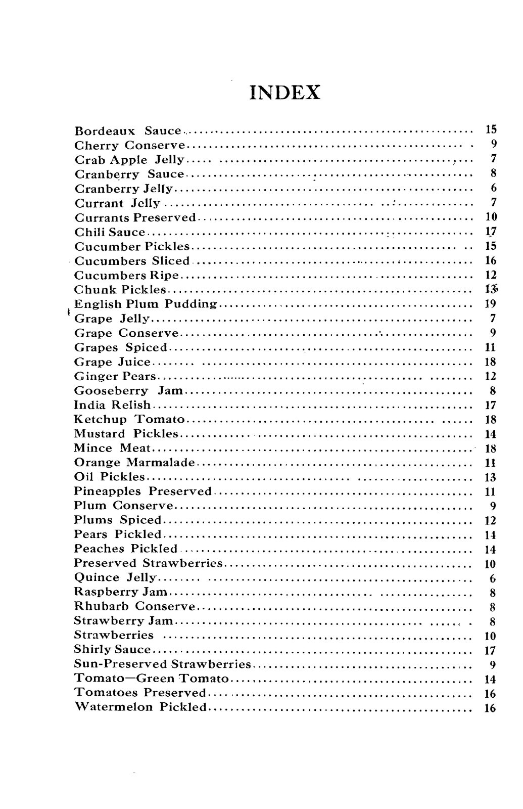 1912 Preserves And Pickles, Forty Recipes Vintage Cookbook 23 Pages