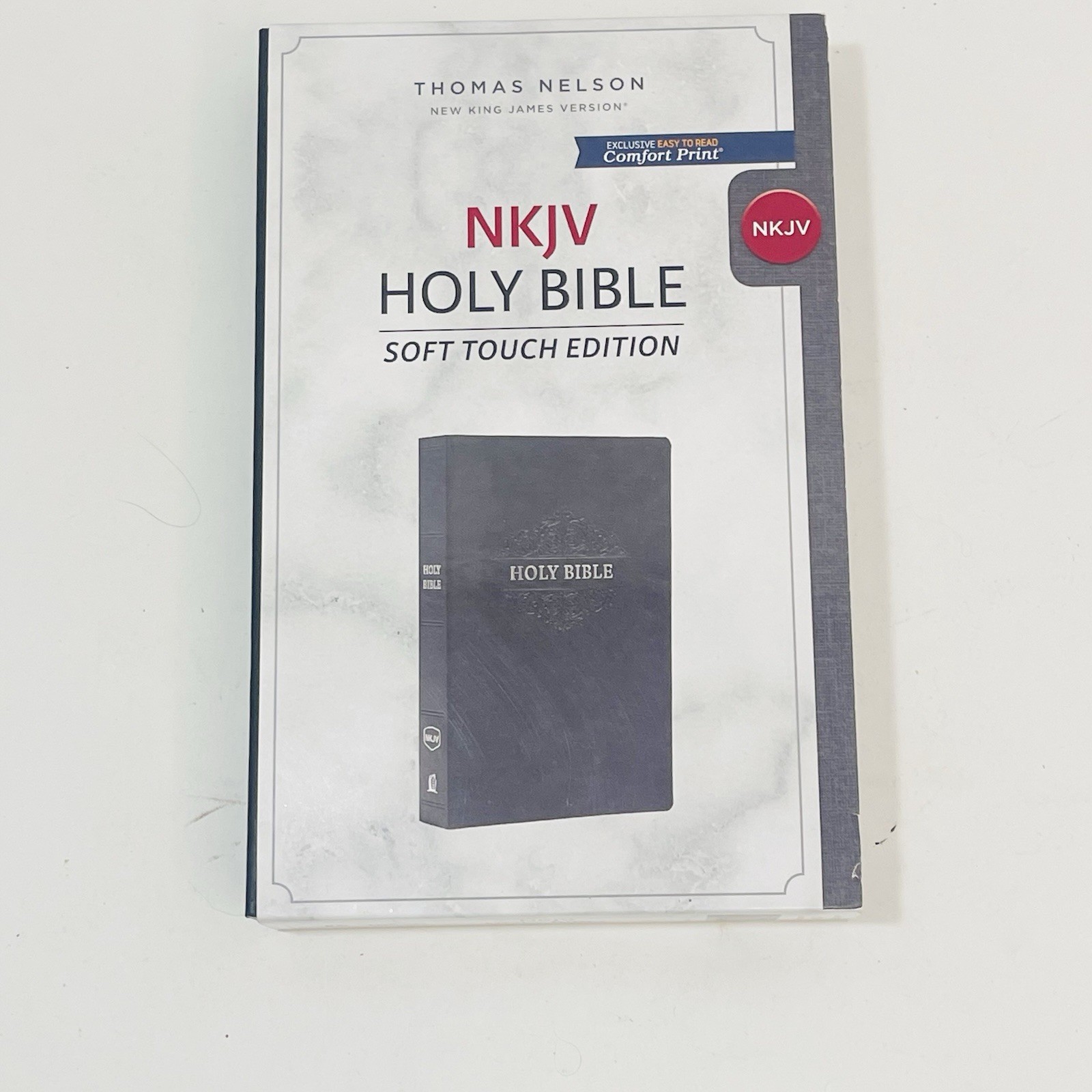 NKJV, Holy Bible, Soft Touch Edition, Leathersoft, Black, Comfort Print NEW