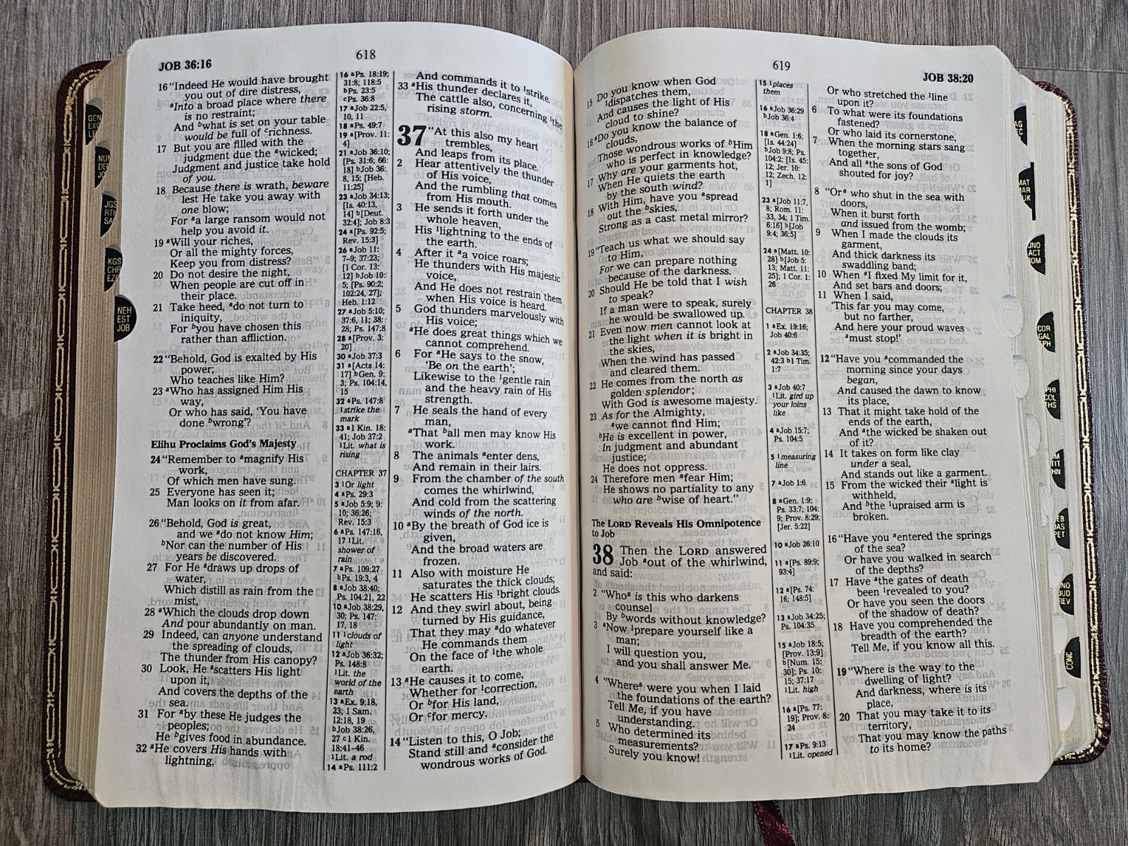 1983 Nelson NKJV Red Letter Bonded Leather Imperial Reference Bible Gilded 745BG