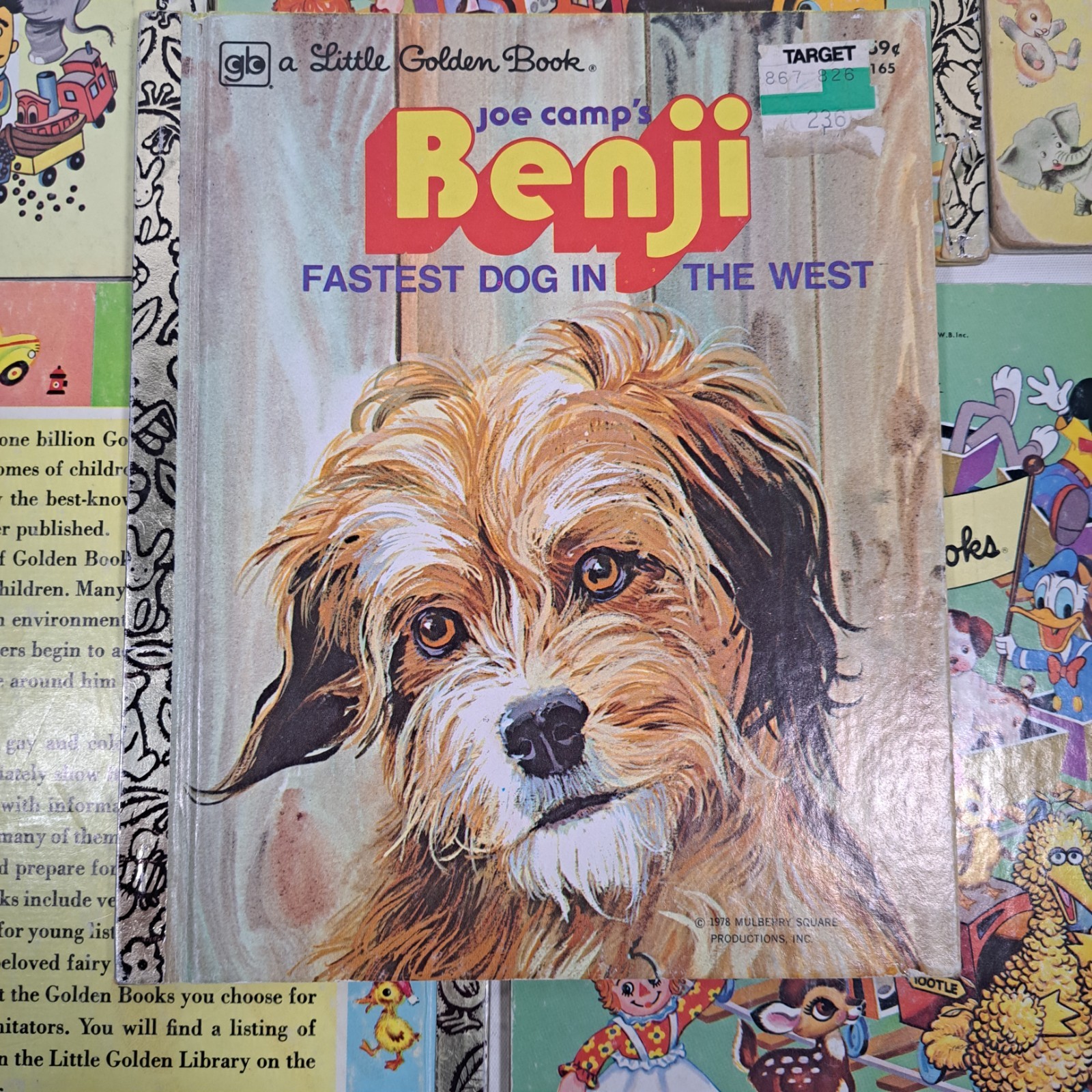 Vtg 8 Little Golden Books Benji Return Oz Heidi Raggedy Ann Duck Tale Bugs Howdy