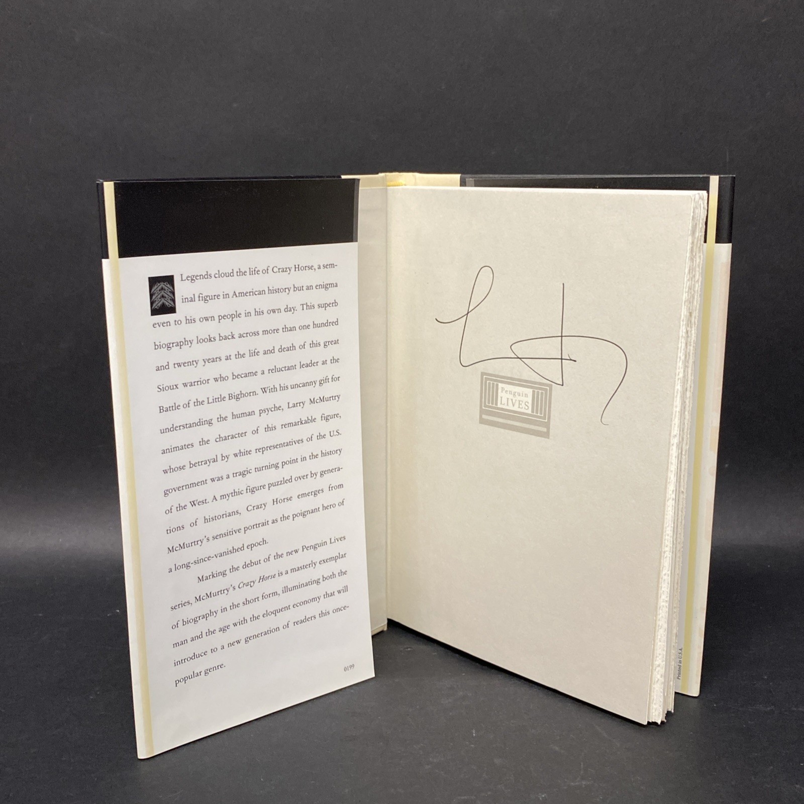 CRAZY HORSE by Larry McMurtry – Hardcover Signed/Autographed? BCF