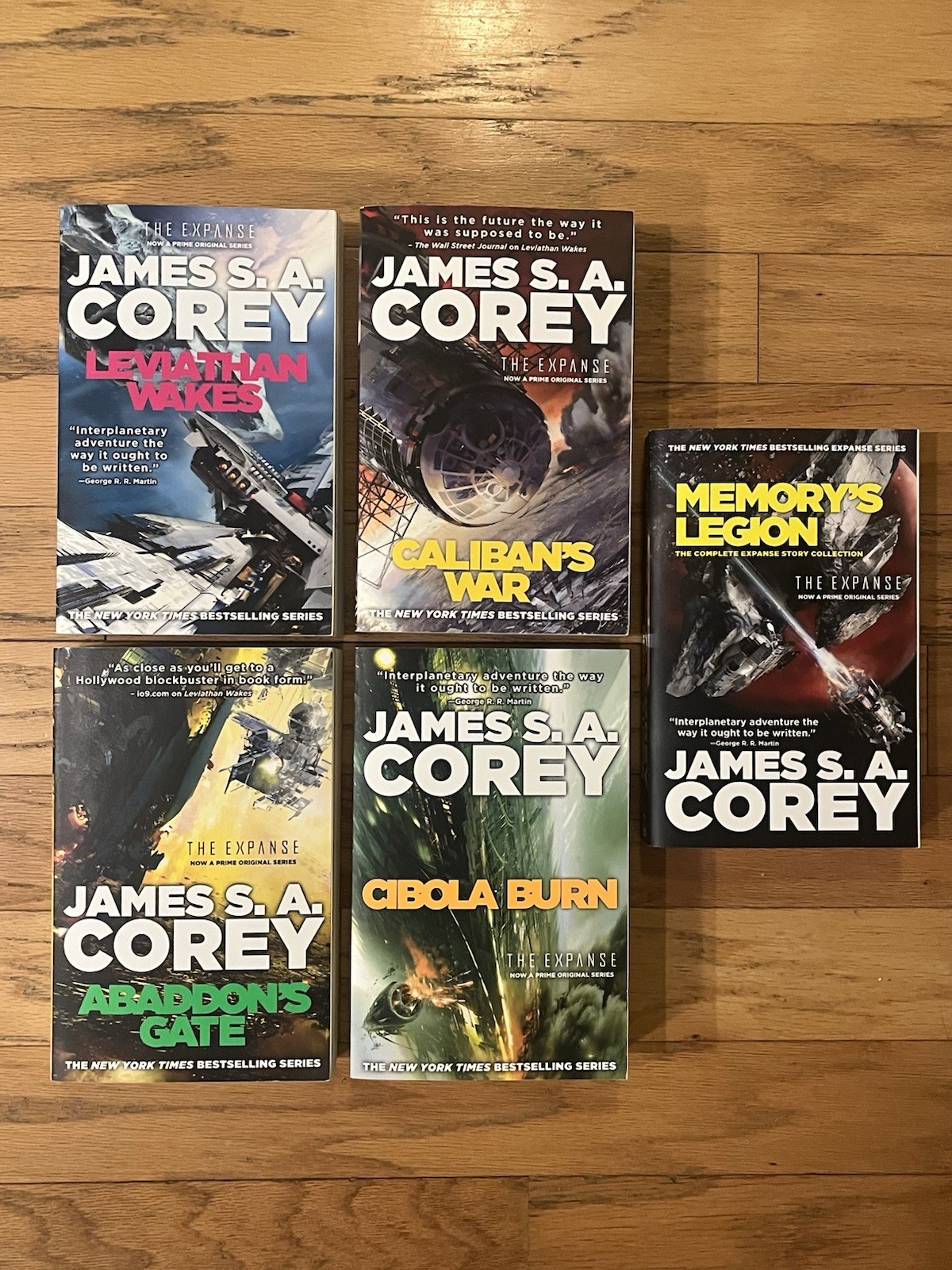 The Expanse Series Book Set Lot 1–4 & Memory’s Legion Paperback James S.A. Corey