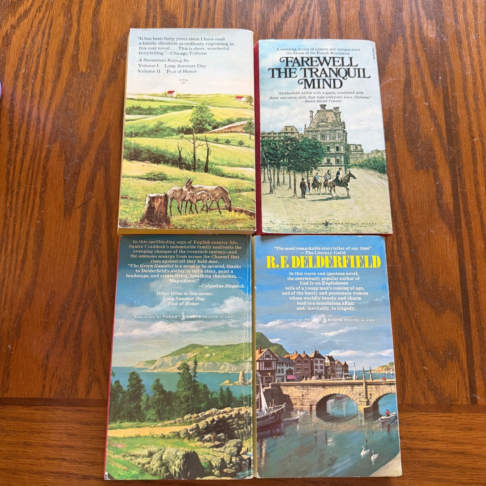 VTG R.F. Delderfield PB Book Lot Long Summer Day Green Gauntlet Farewell Return