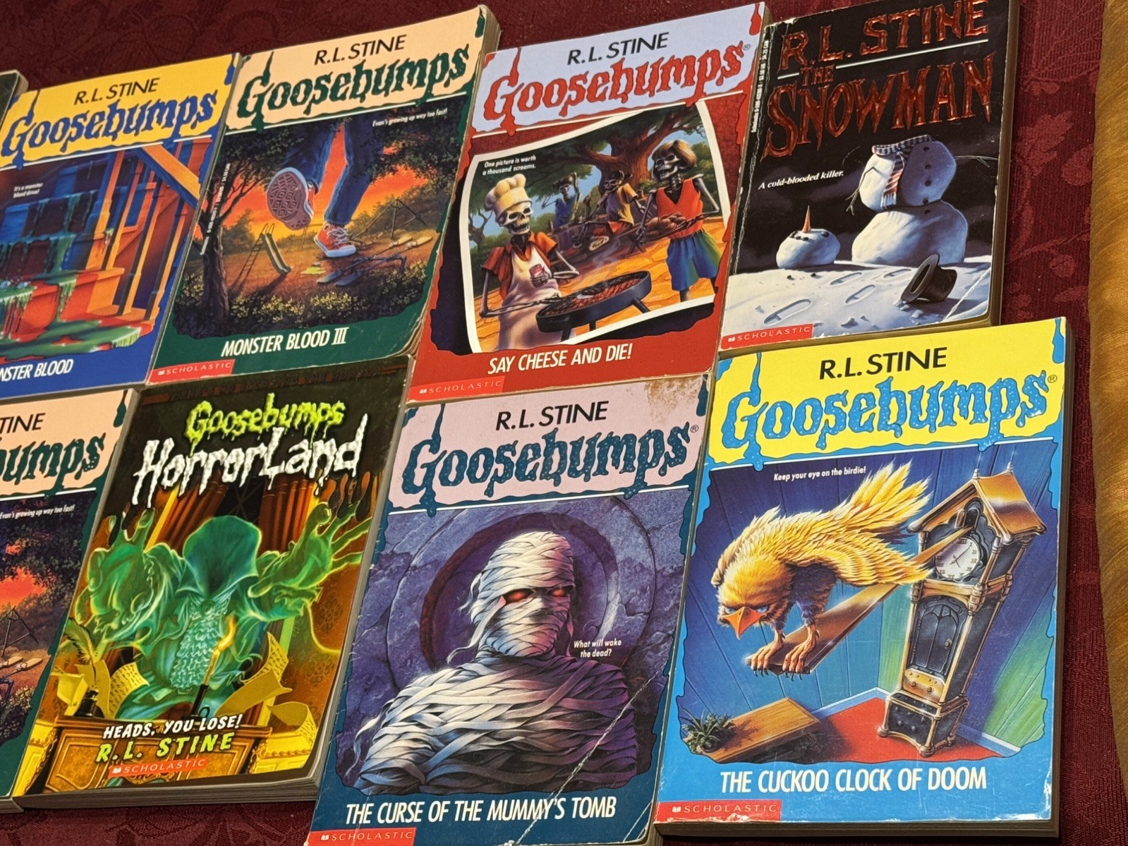 R.L. STINE GOOSEBUMPS LOT 17 BOOKS USED PRE OWNED PRE LOVED (READ DESCRIPTION) !