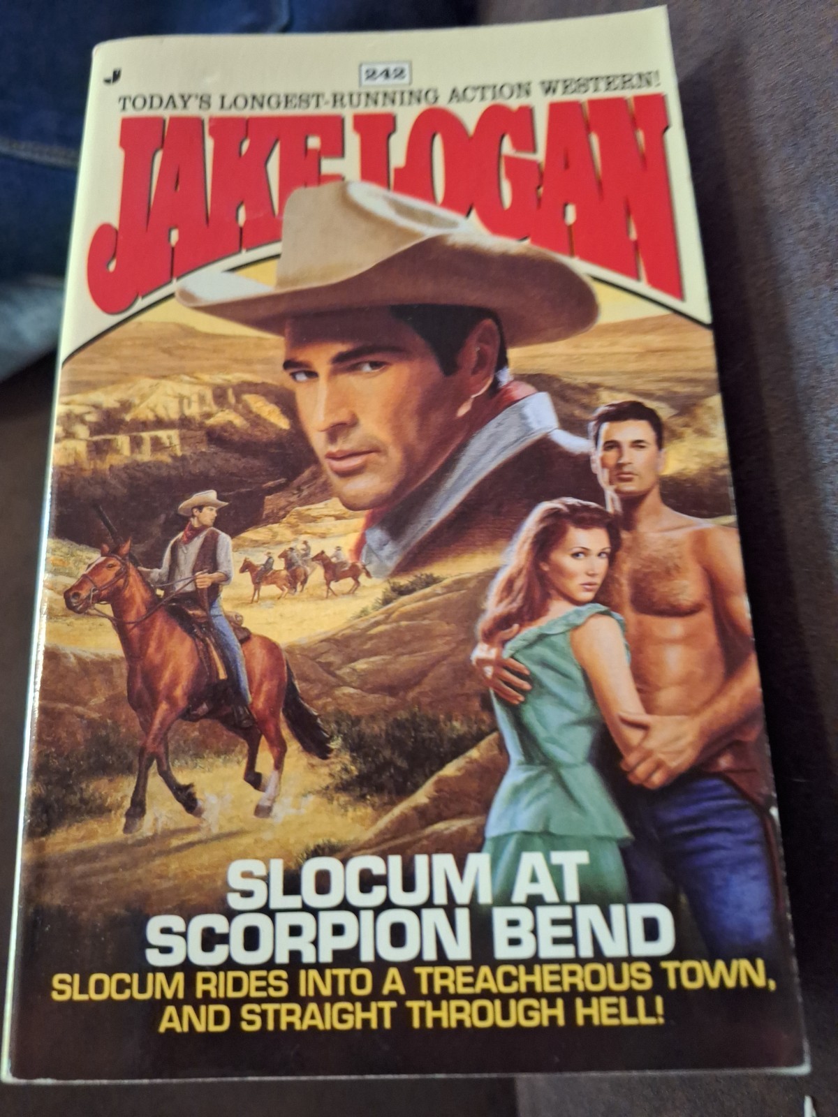 16 Jake Logan Slocum Western Paperback Book Lot #206-361 Jove Vintage