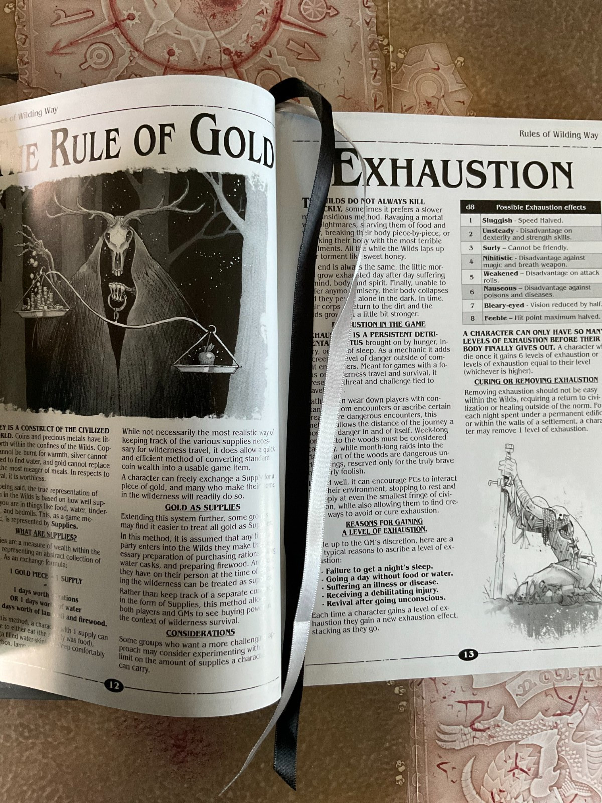Into the WYRD and WILD rpg by Charles Ferguson-Avery Feral Indie HC OSR OSRIC