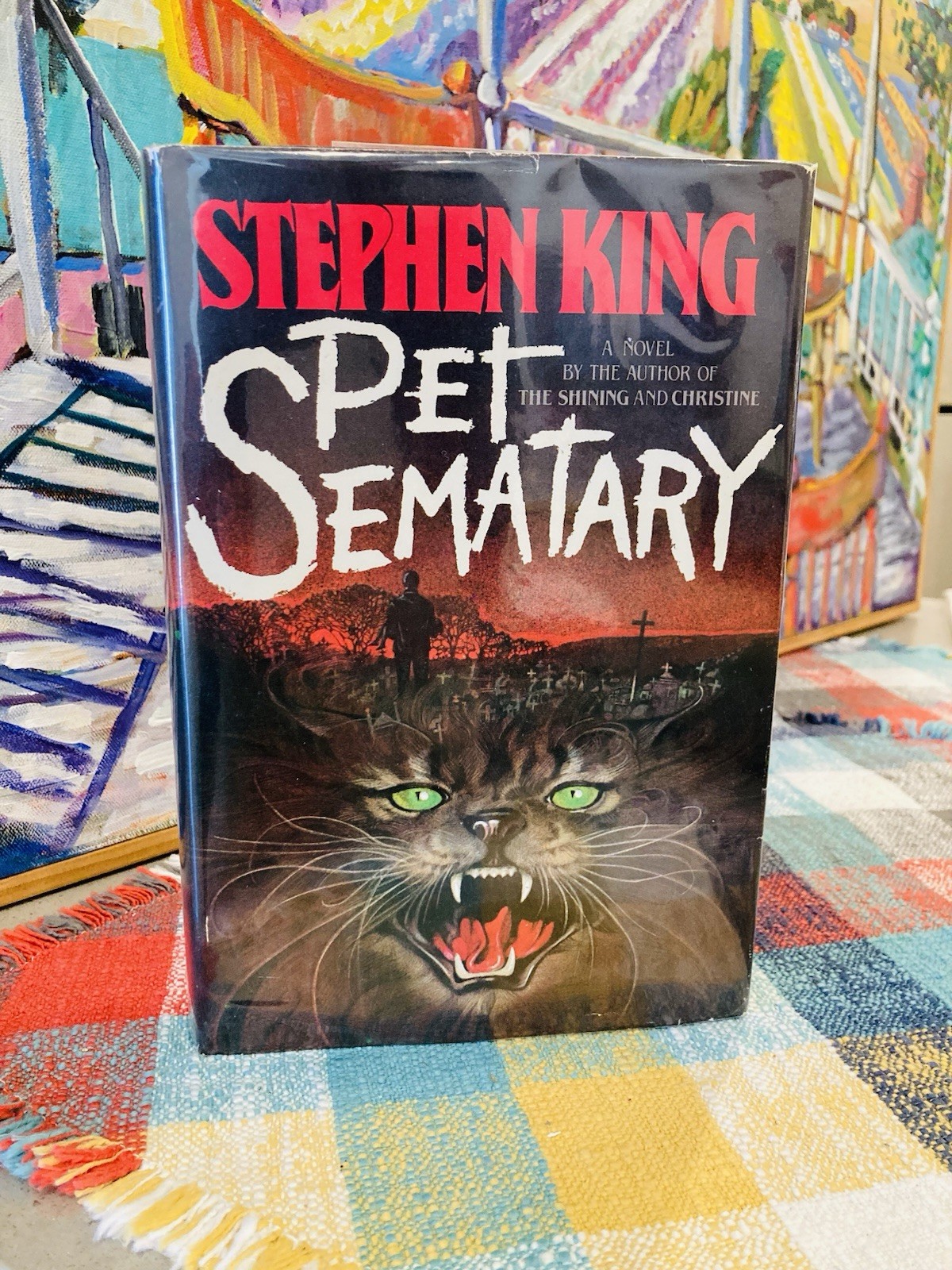 NICE!!! Stephen King Pet Sematary TRUE 1st Edition (Y38) $15.95 DOUBLEDAY