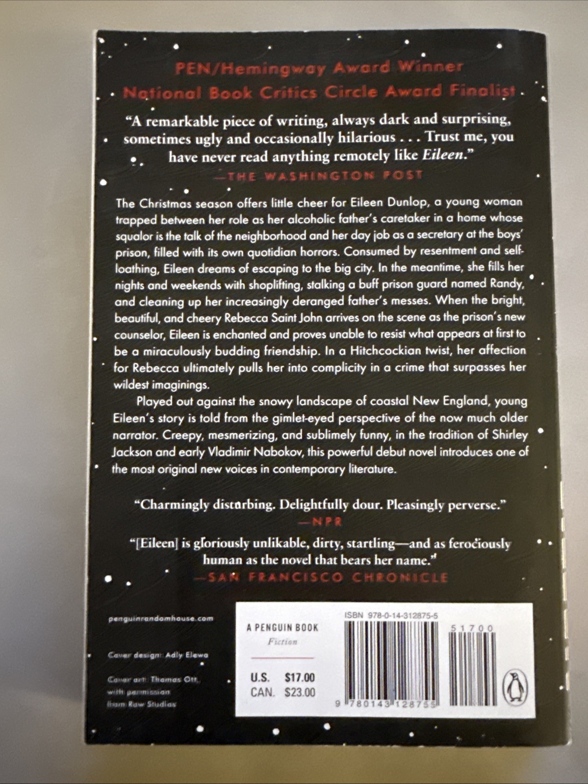 Eileen : A Novel by Ottessa Moshfegh (2016, Trade Paperback)