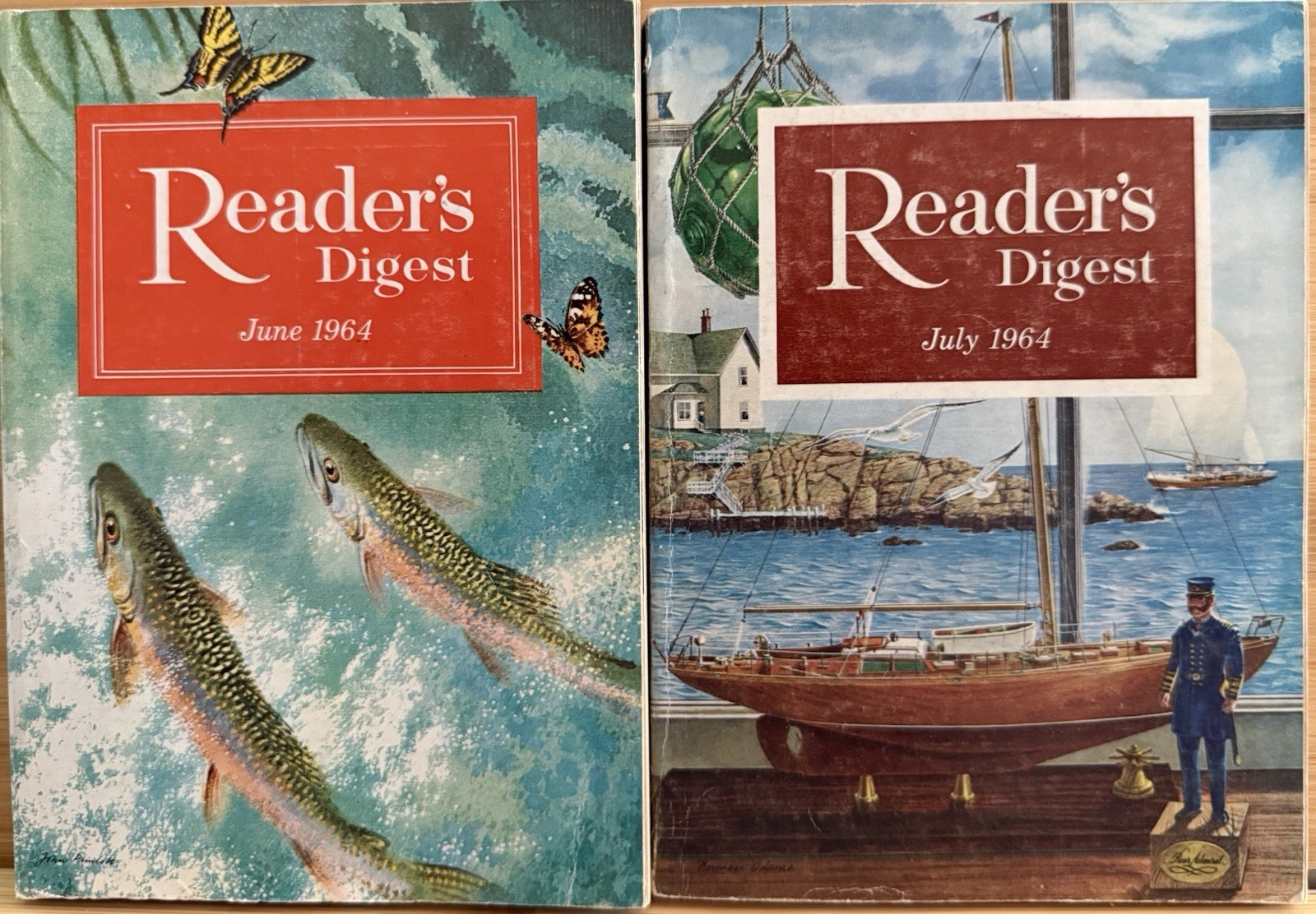 1964 June July (2) READER’S DIGEST MAGAZINE Vintage Ageless Fun Short Stories