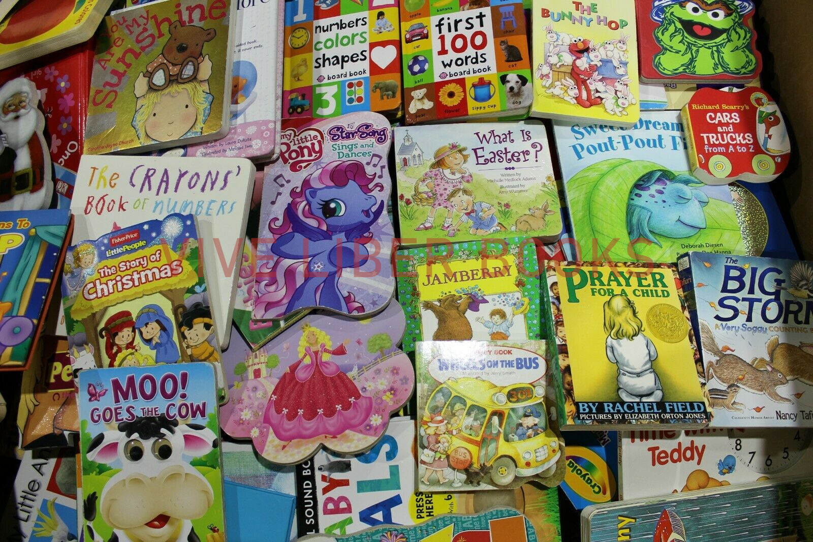 10 LBS of Childrens BABY TODDLER DAYCARE BOARD BOOKS Chunky Books *RANDOM MIX*