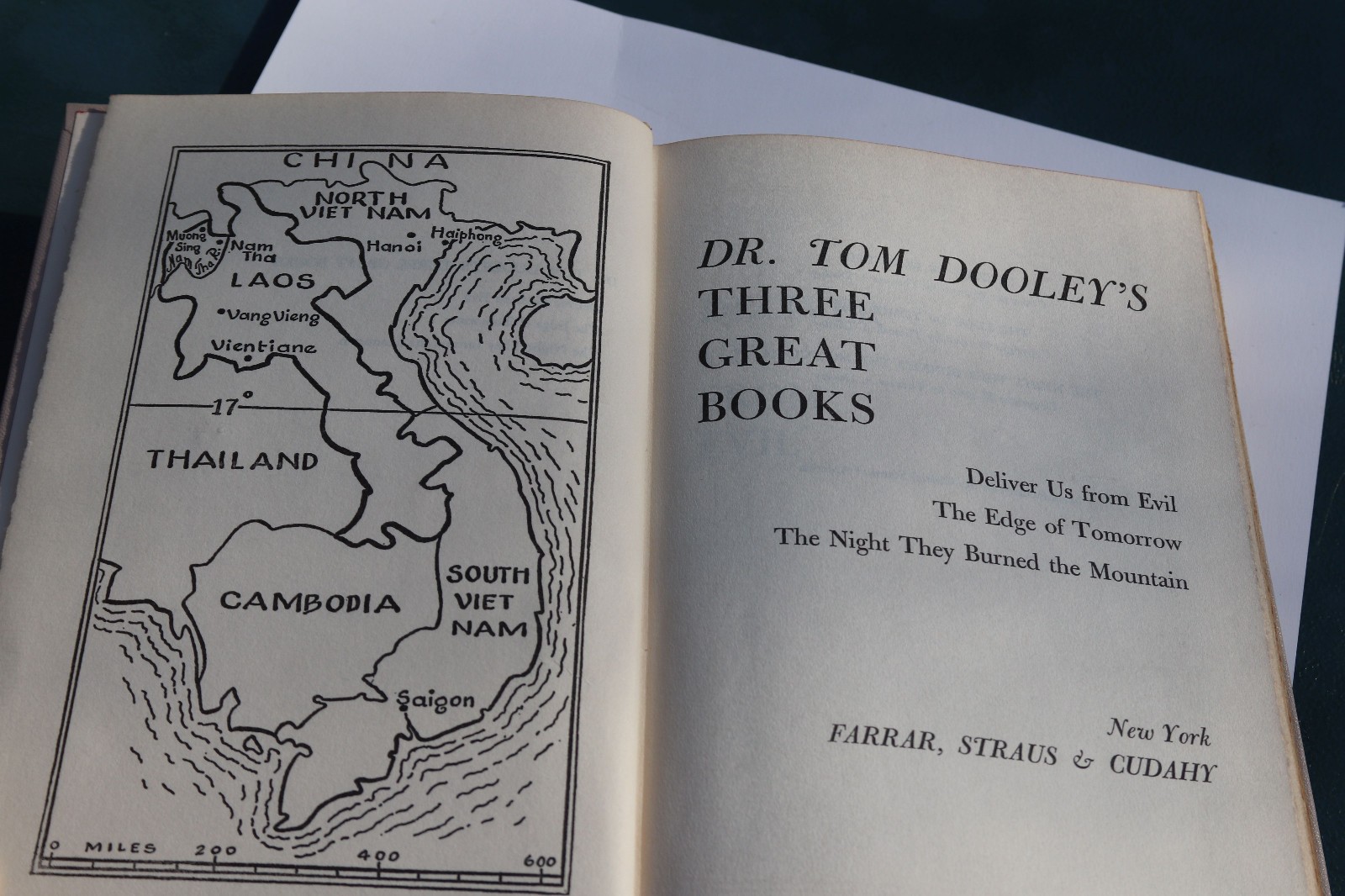 Dr. Tom Dooley’s Three Great Books Farrar Straus Hardcover