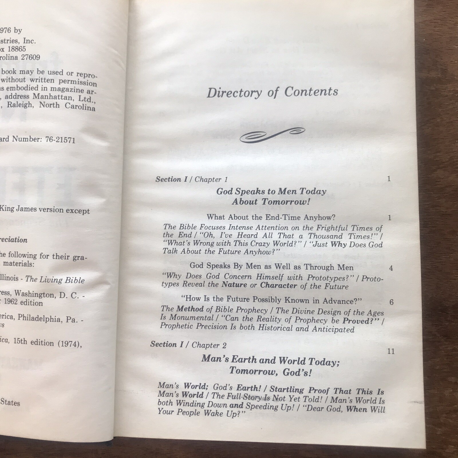 From Now Till Eternity Bible Prophecy Christianity 1976 Signed CC Cribb HC DJ