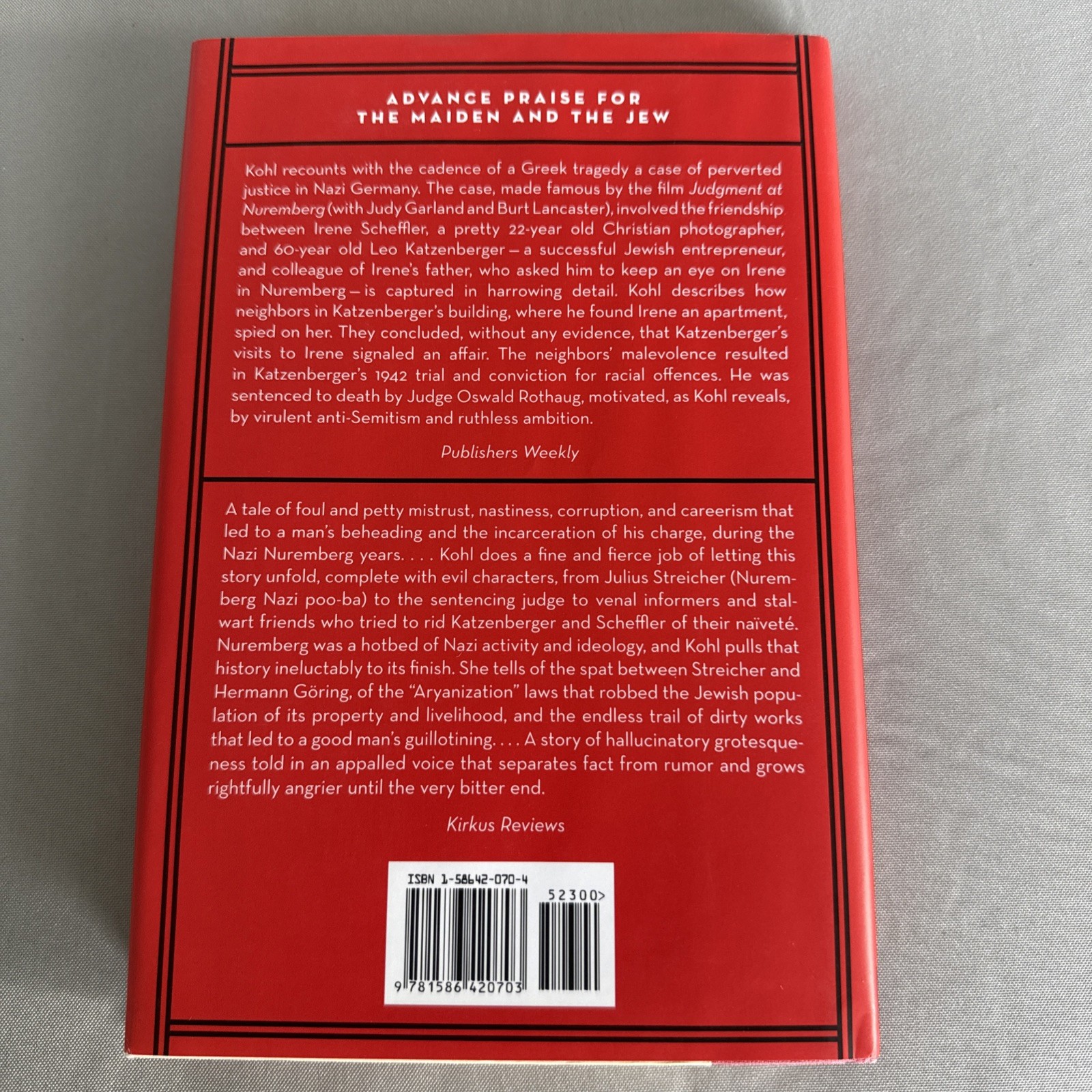 The Maiden & the Jew: The Story of a Fatal Friendship in Nazi Germany, First Edi
