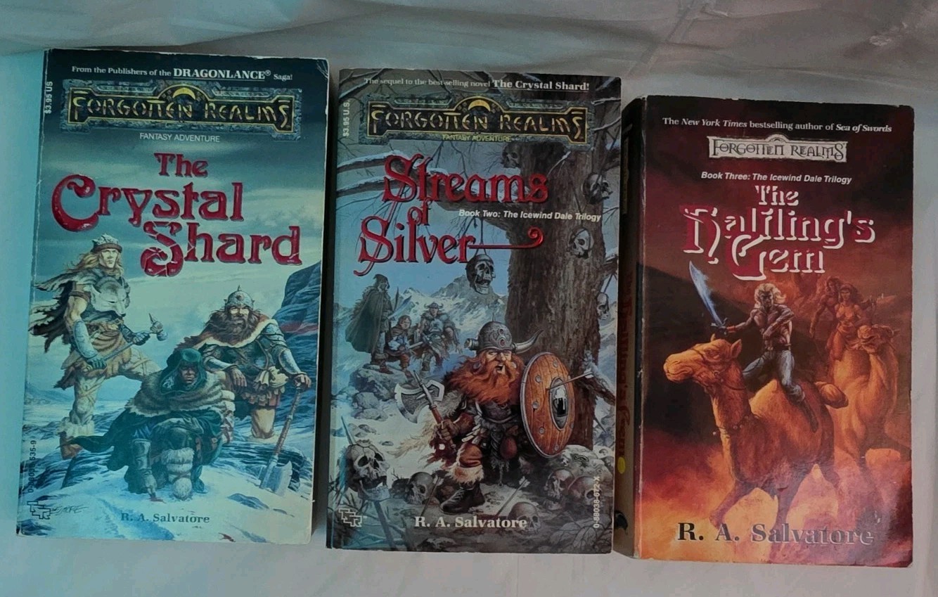 Forgotten Realms Icewind Dale Trilogy Lot – R.A. Salvatore (Books 1-3) D&D