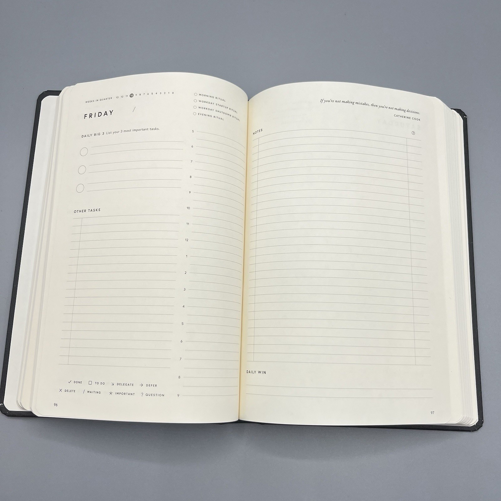 Full Focus Planner Gray Hardcover Productivity Journal Michael Hyatt