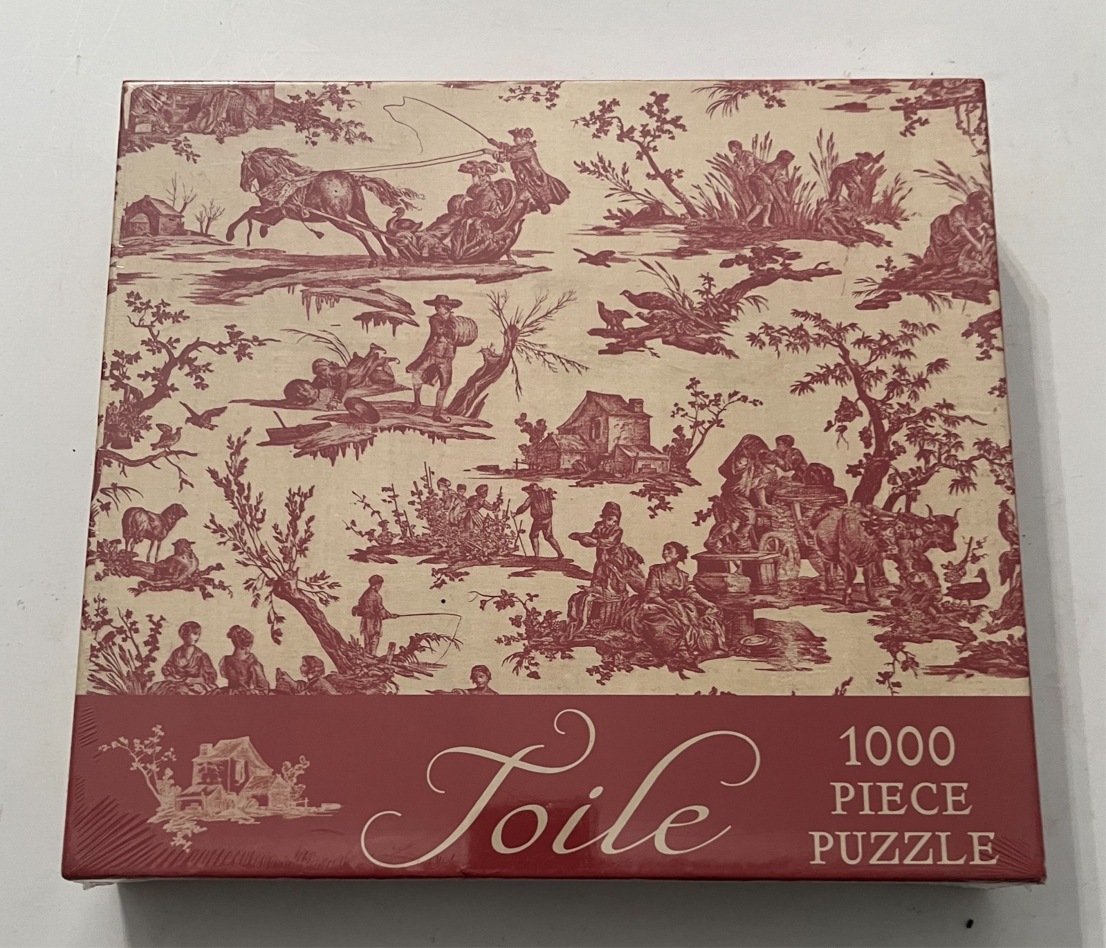 TOILE Smith Gibbs 1000 Piece Jigsaw Puzzle Textile Fabric 27.5 x 19.5 SEALED
