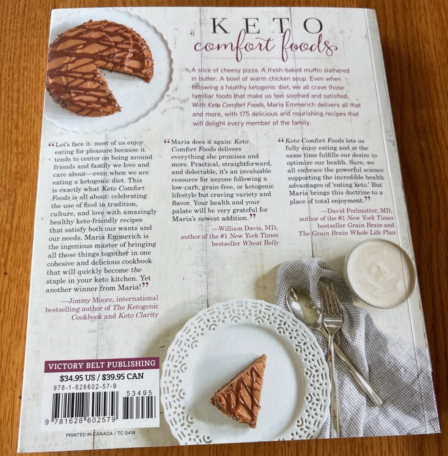 Keto Comfort Foods Cookbook Maria Emmerich Low-Carb Family Recipes 175+ Pages